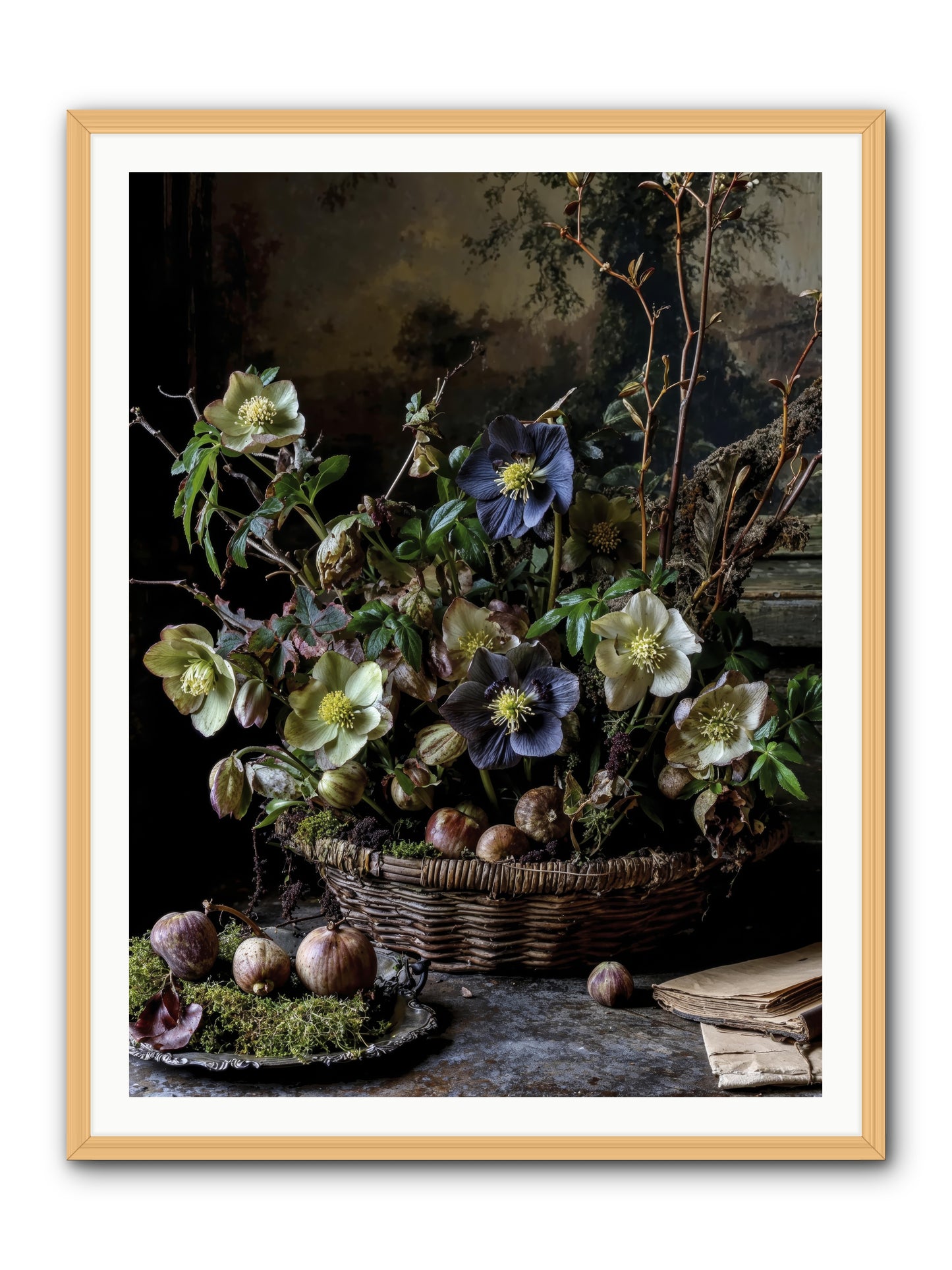 Rhapsody -- Framed Print - Natural 36x48