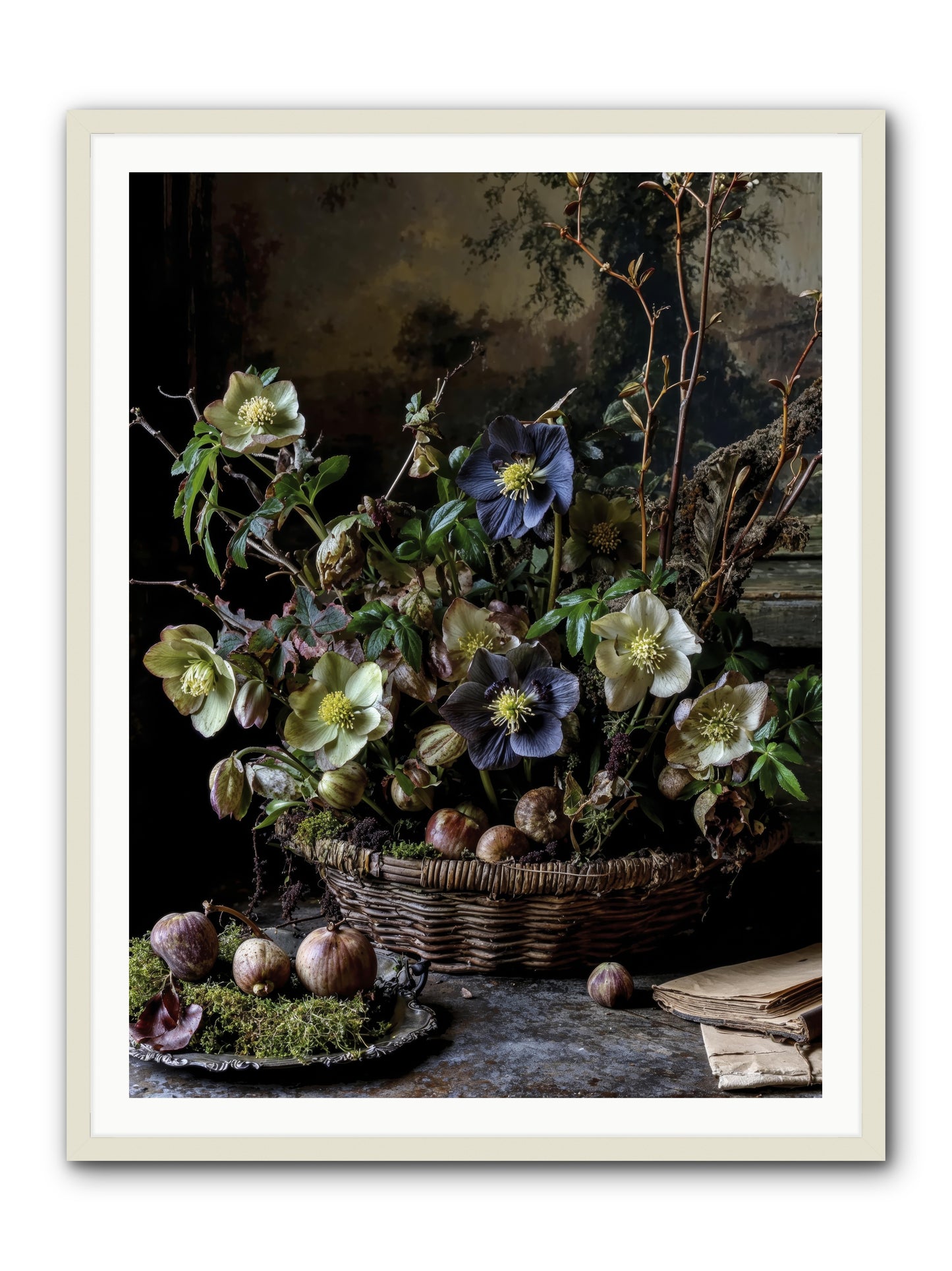 Rhapsody -- Framed Print - White 36x48