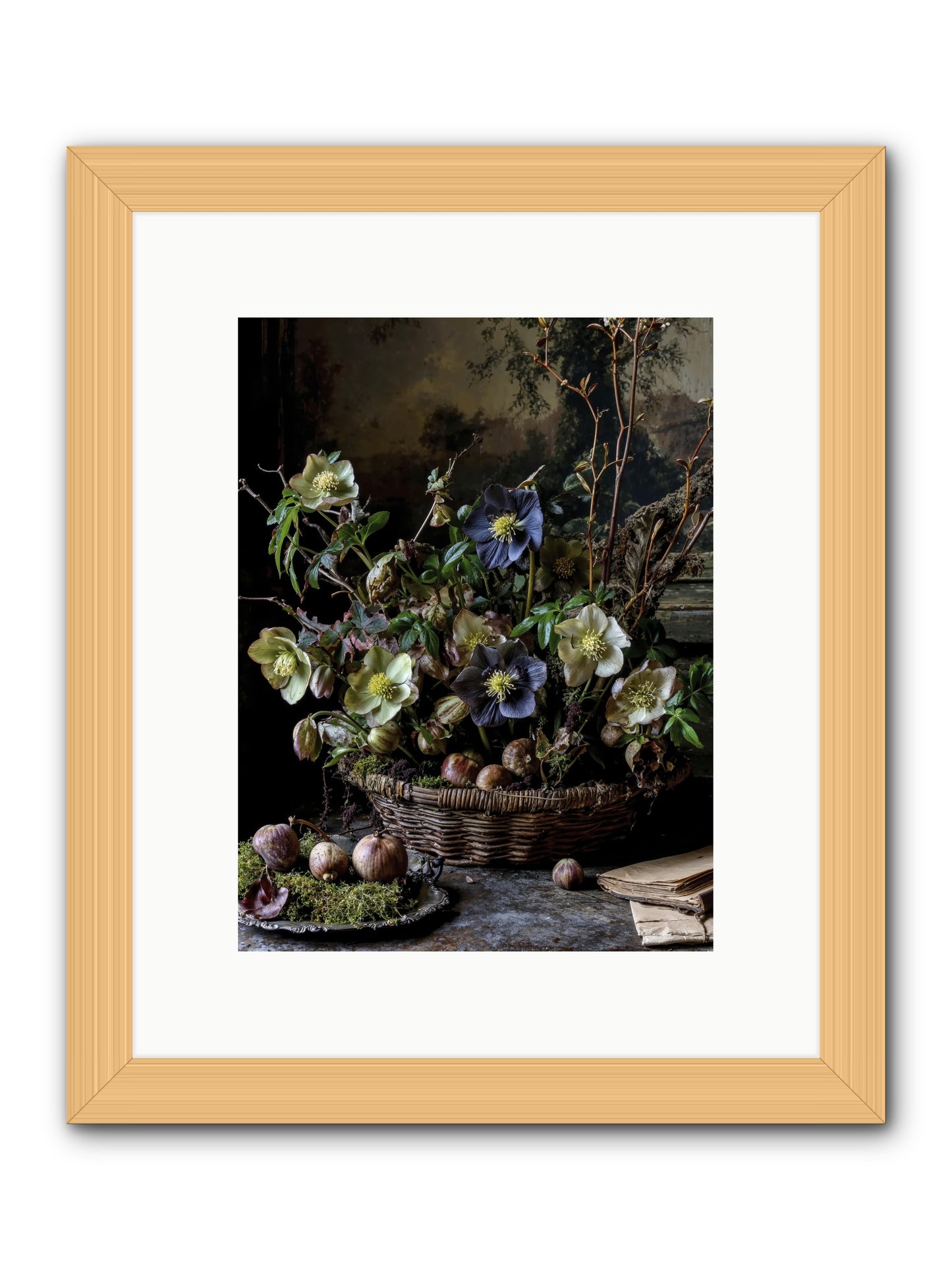 Rhapsody -- Framed Print - Natural 9x12