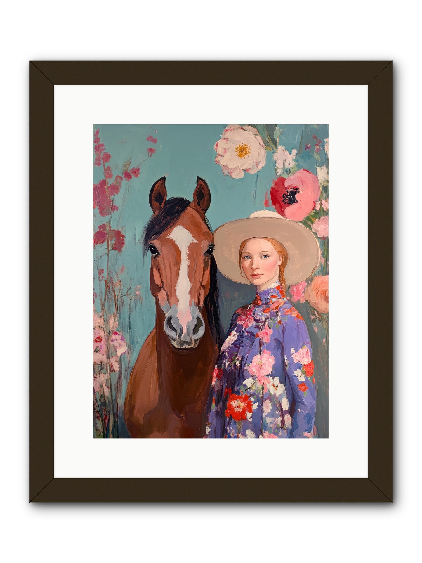 Rhinestone Rebel -- Framed Print - Black 12x16