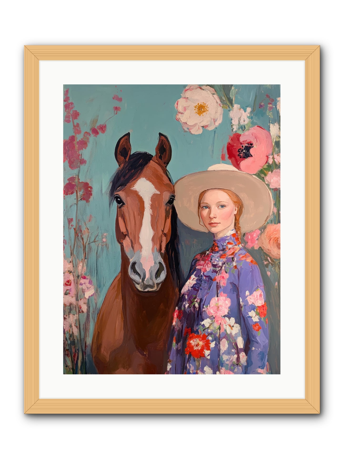 Rhinestone Rebel -- Framed Print - Natural 18x24