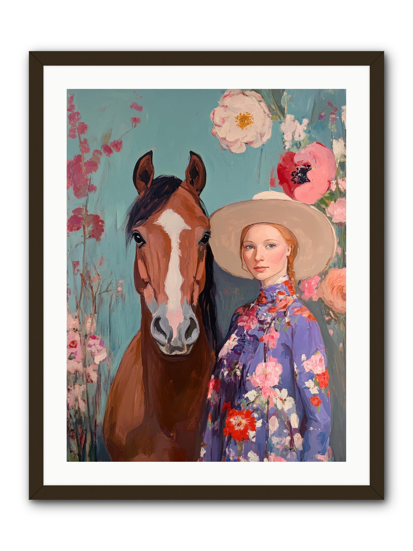 Rhinestone Rebel -- Framed Print - Black 24x32