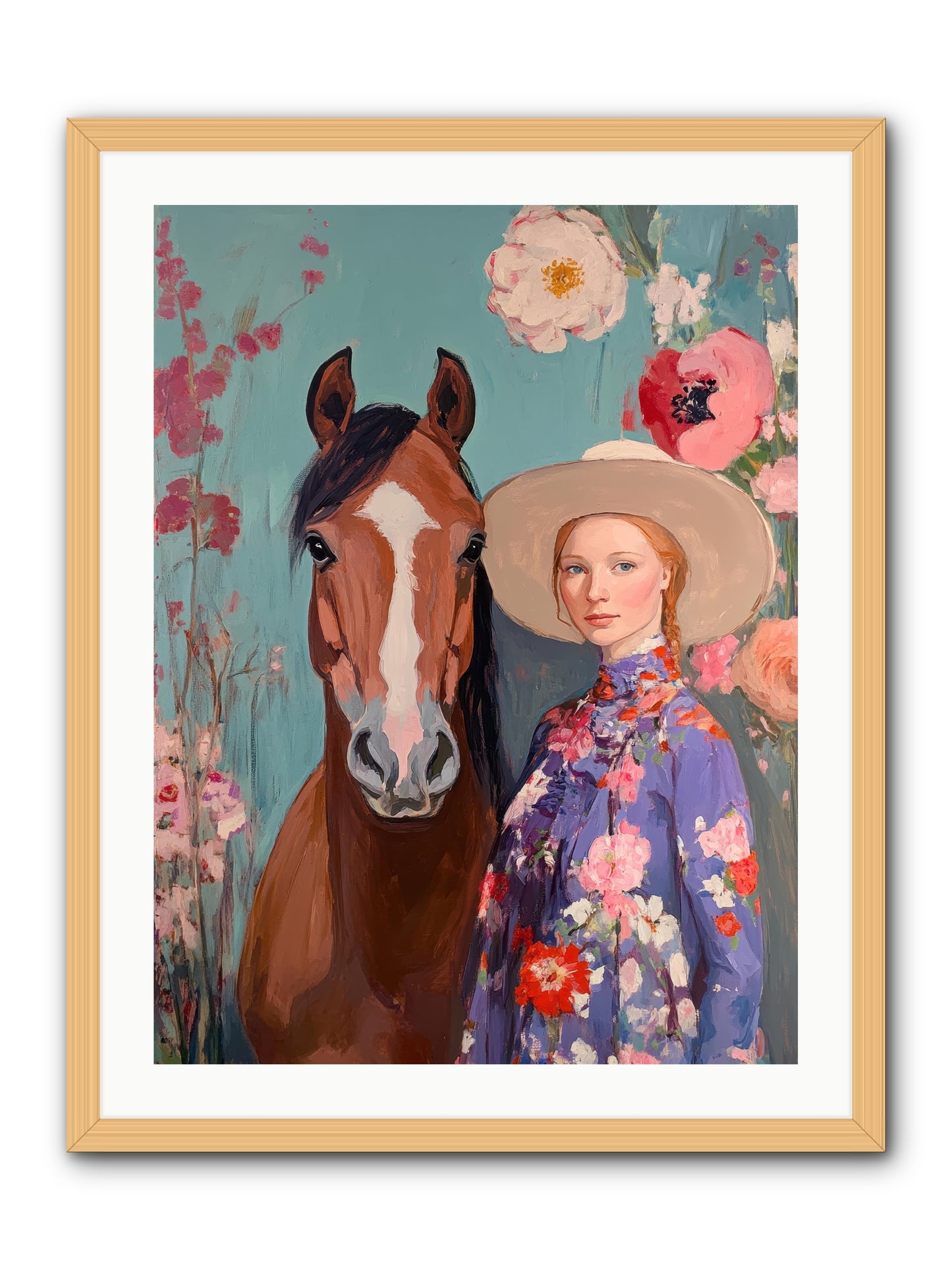 Rhinestone Rebel -- Framed Print - Natural 24x32