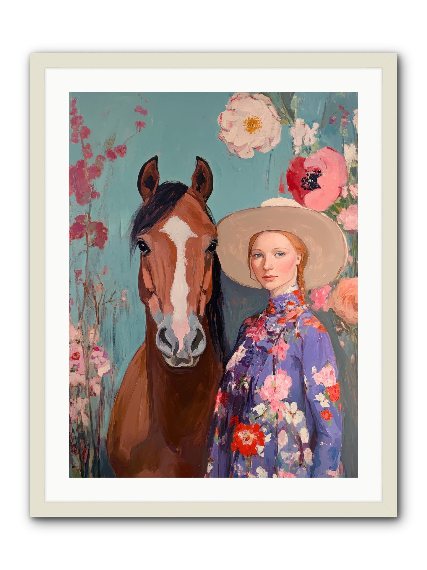 Rhinestone Rebel -- Framed Print - White 24x32