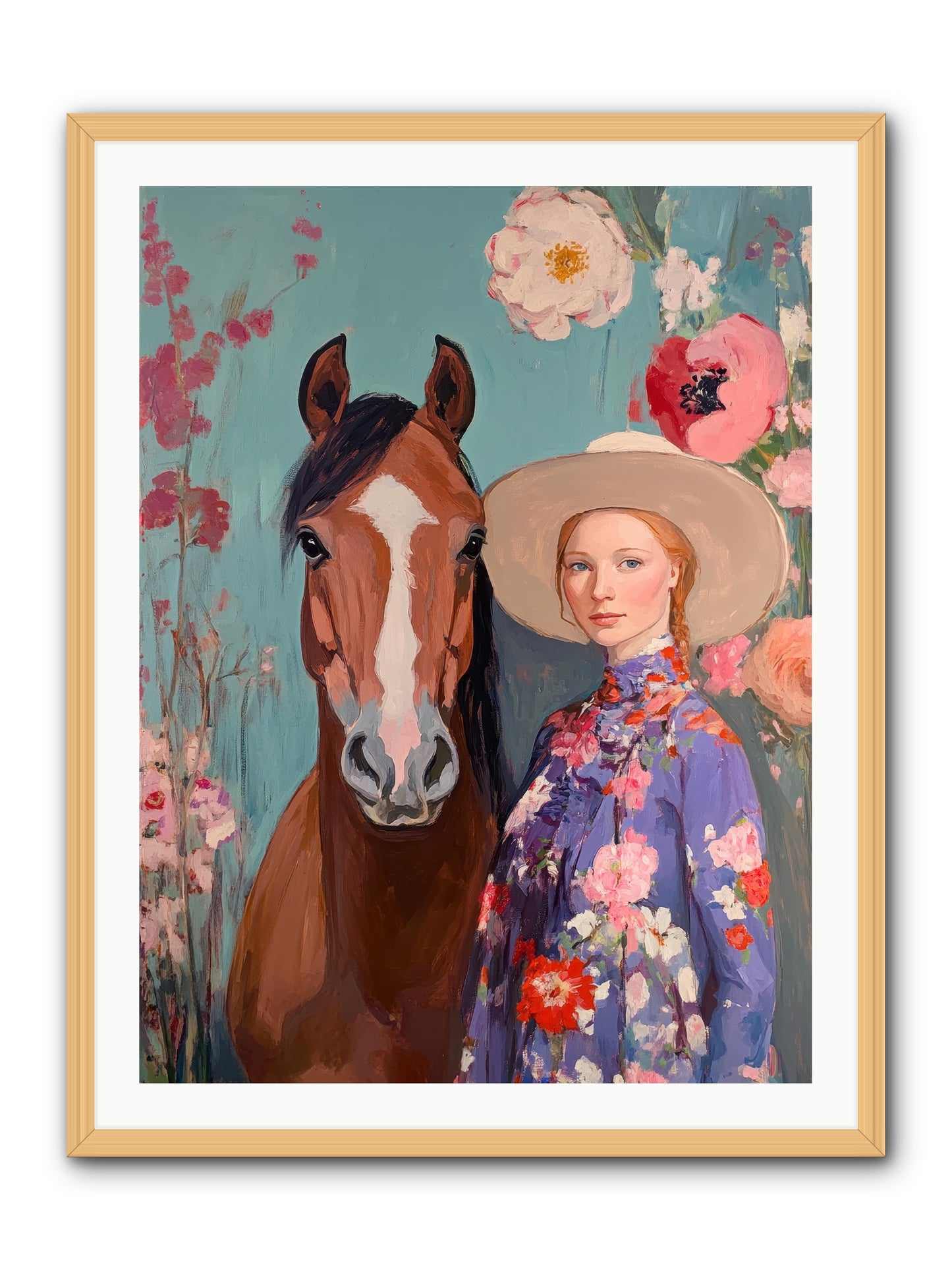Rhinestone Rebel -- Framed Print - Natural 30x40