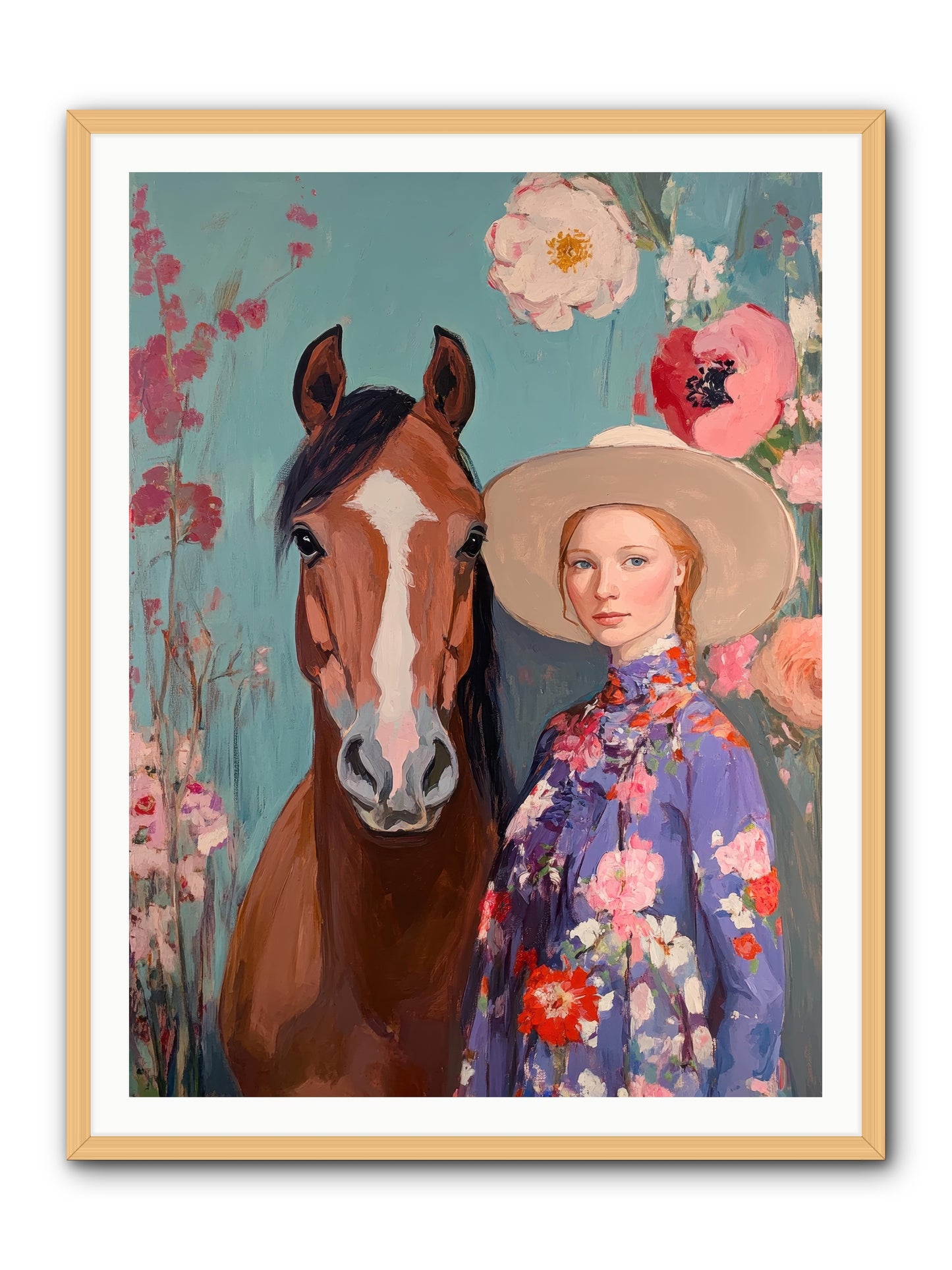 Rhinestone Rebel -- Framed Print - Natural 36x48