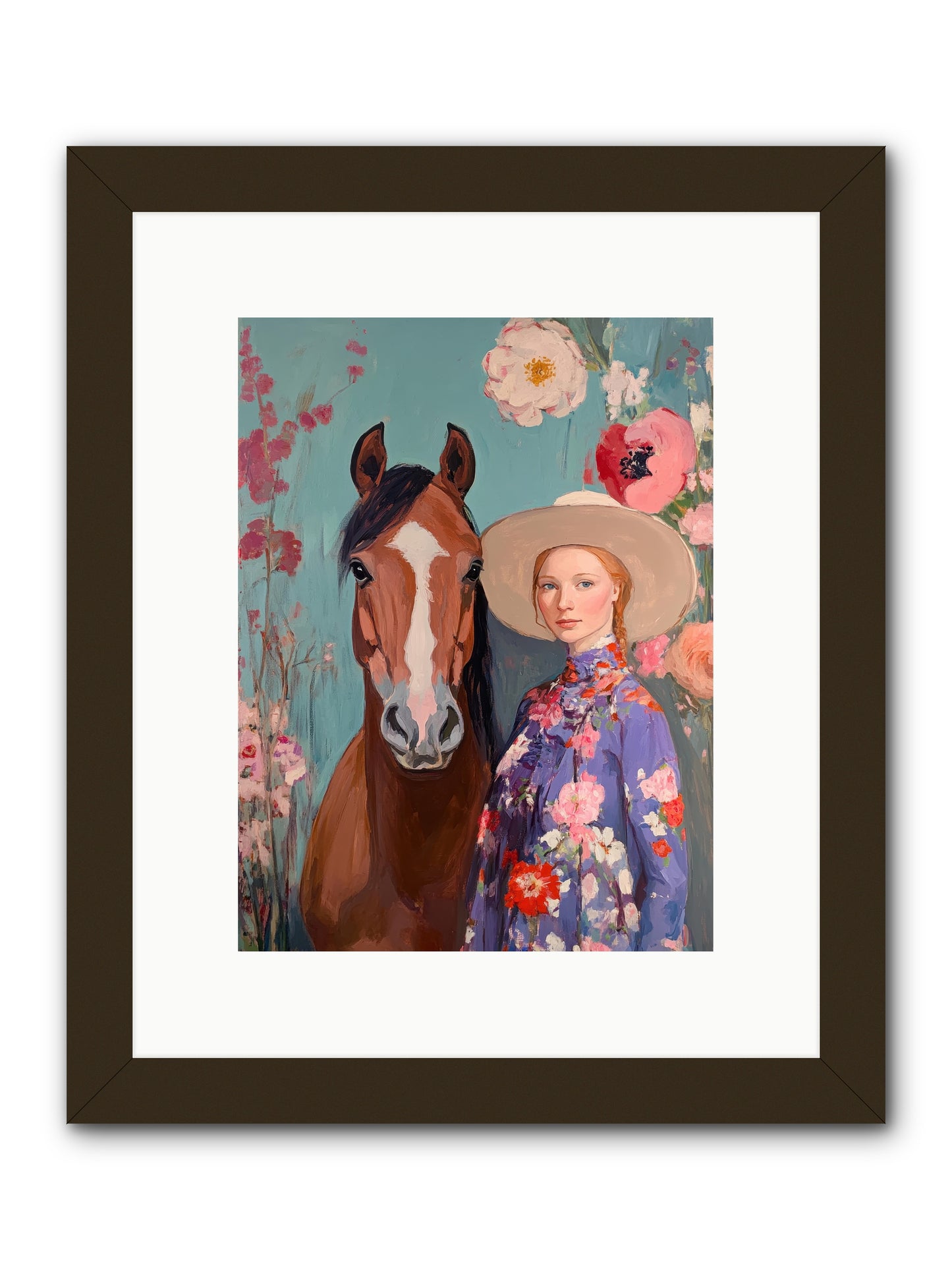 Rhinestone Rebel -- Framed Print - Black 9x12
