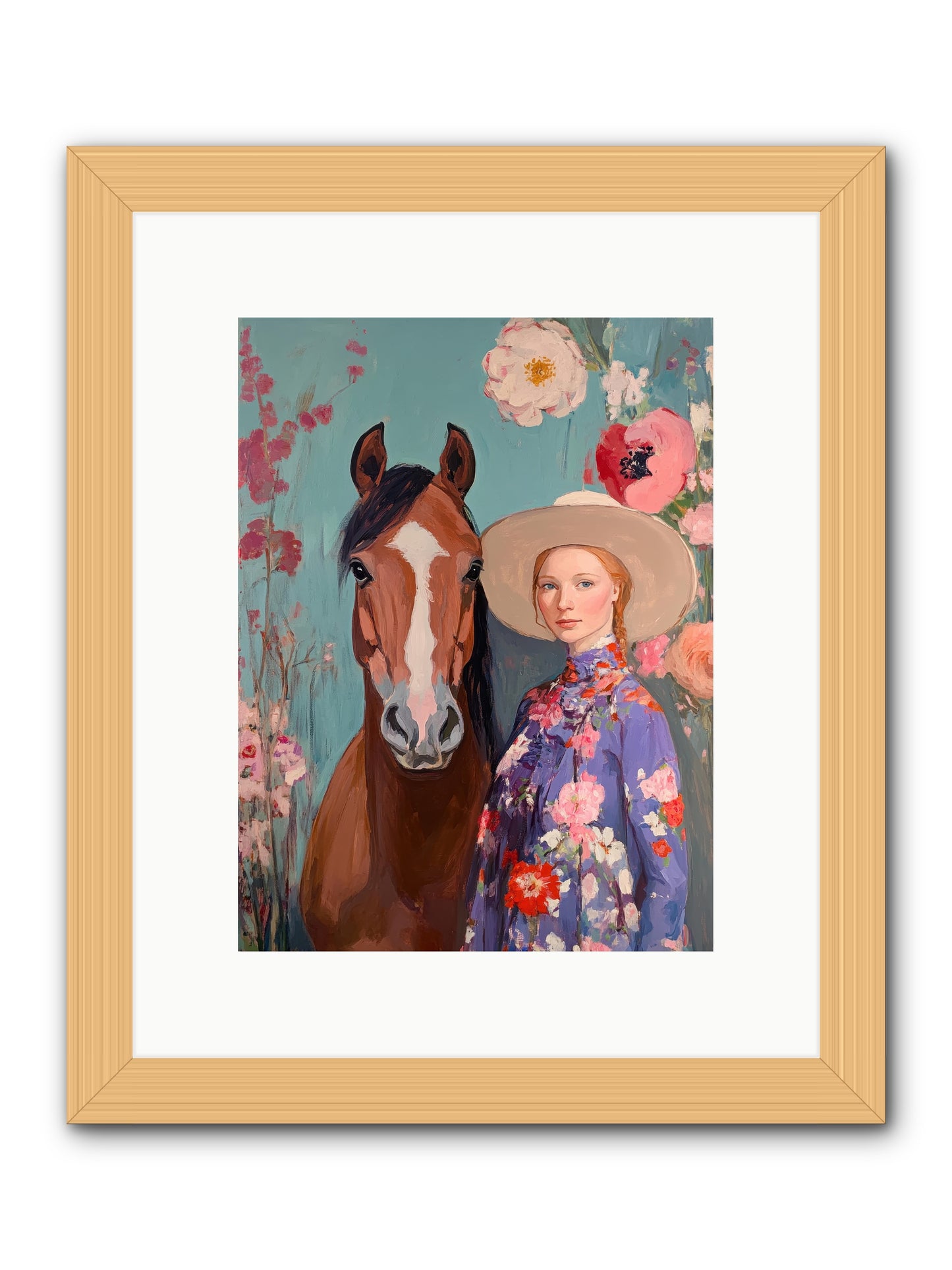 Rhinestone Rebel -- Framed Print - Natural 9x12