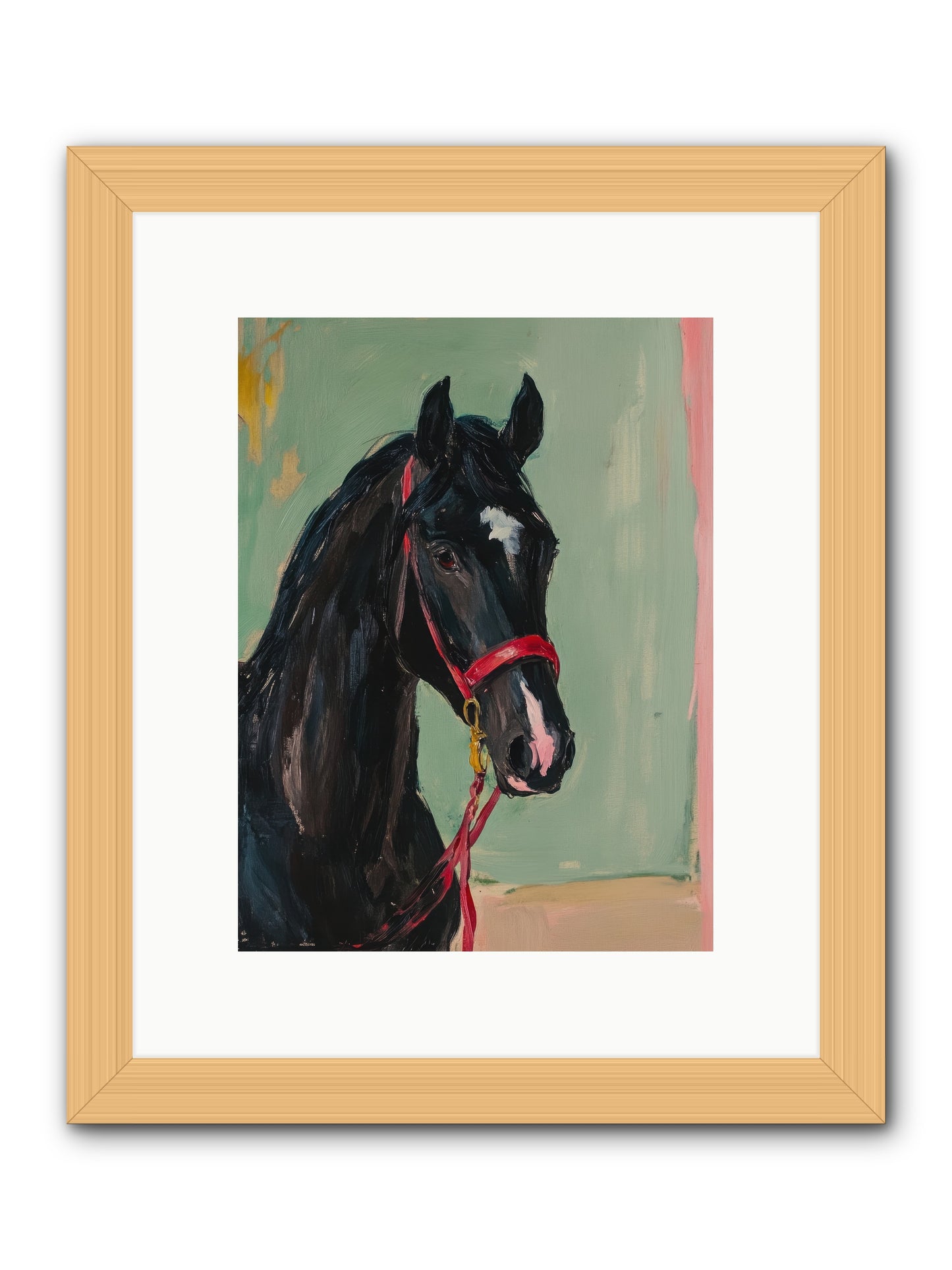 Ribbon Dancer -- Framed Print - Natural 9x12