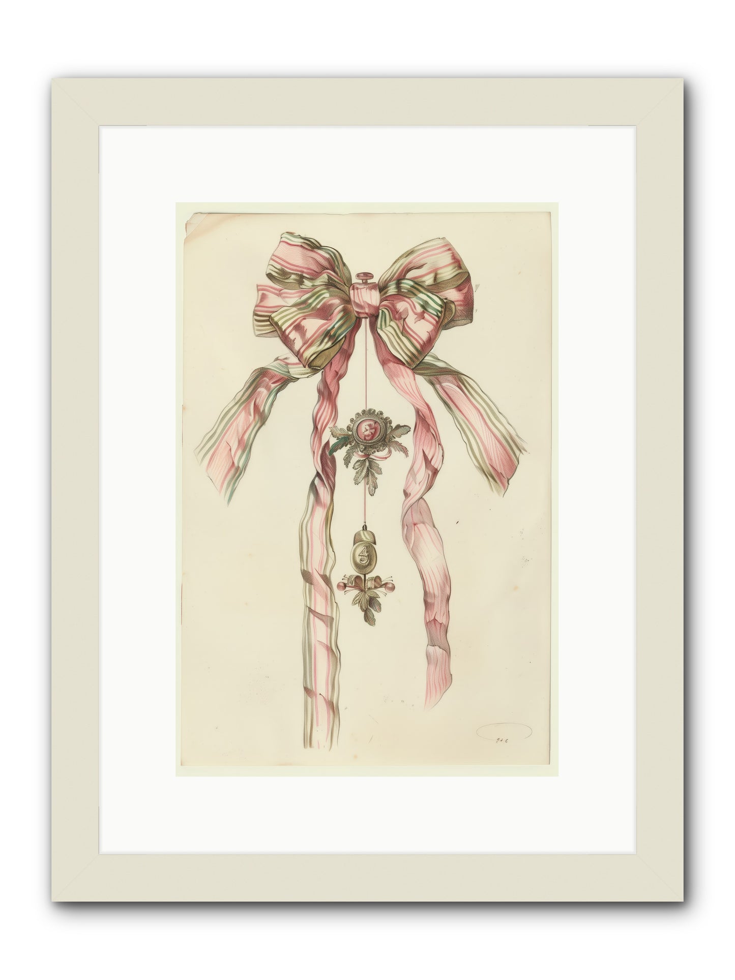 Ribbon Rendezvous -- Framed Print - White 10x15