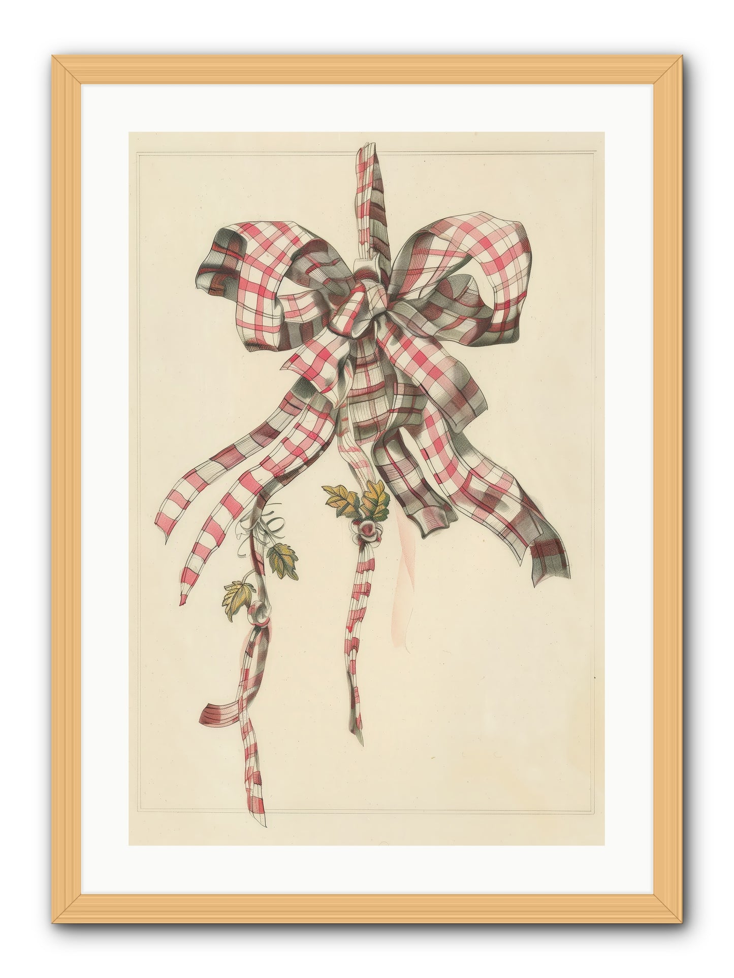 Ribbon Reverie -- Framed Print - Natural 20x30