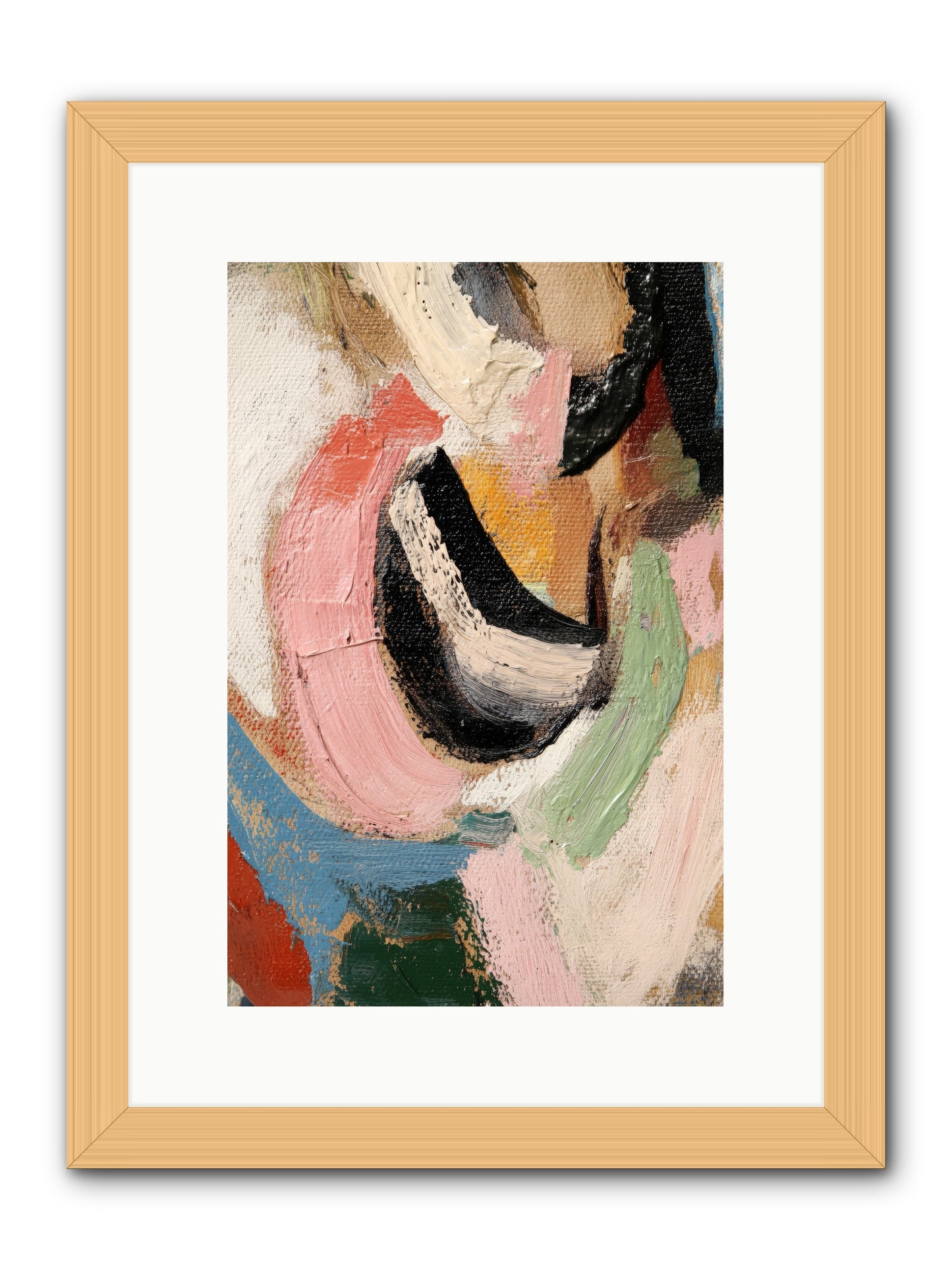 Ribbon Soirée -- Framed Print - Natural 10x15