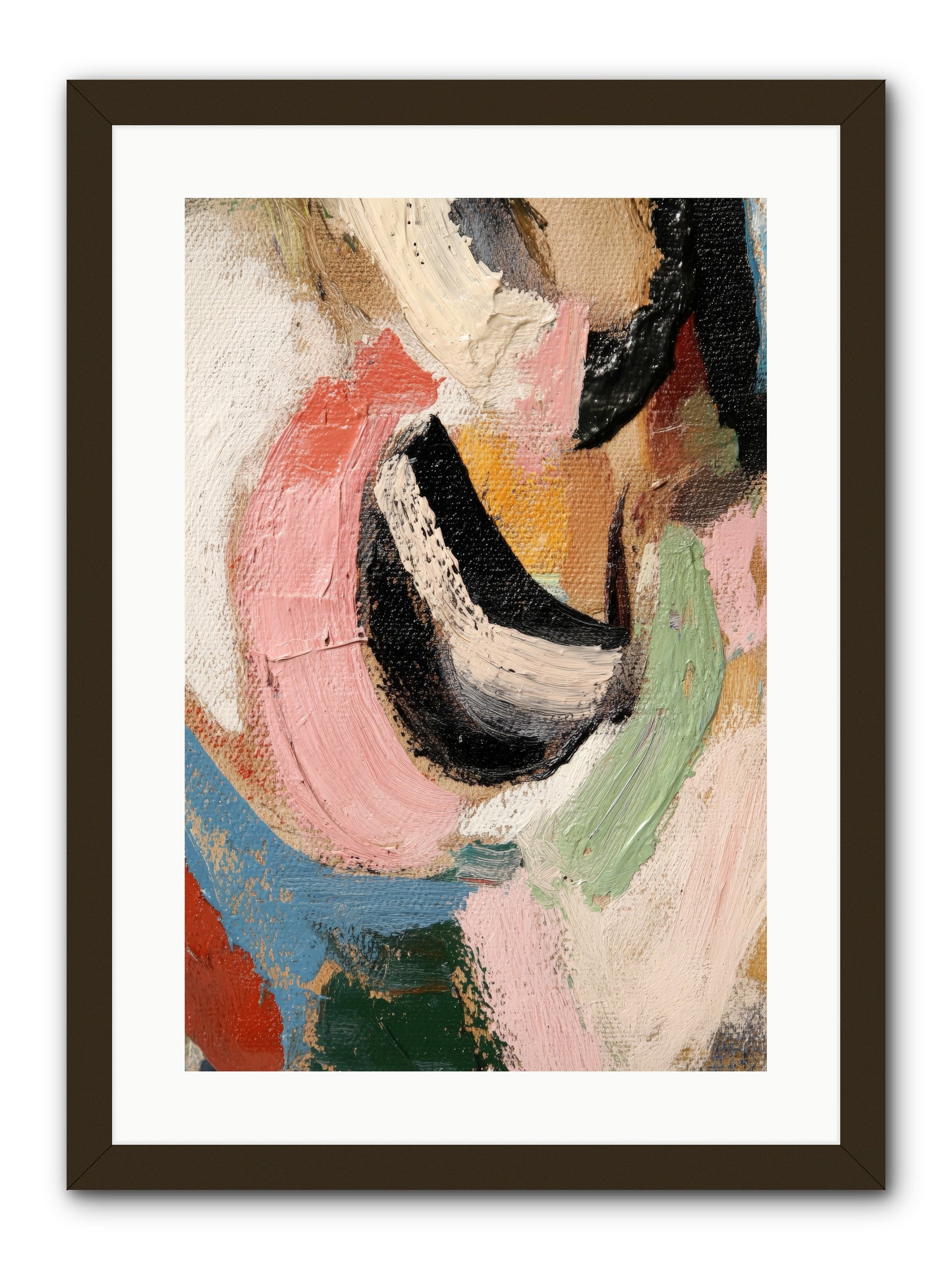 Ribbon Soirée -- Framed Print - Black 16x24
