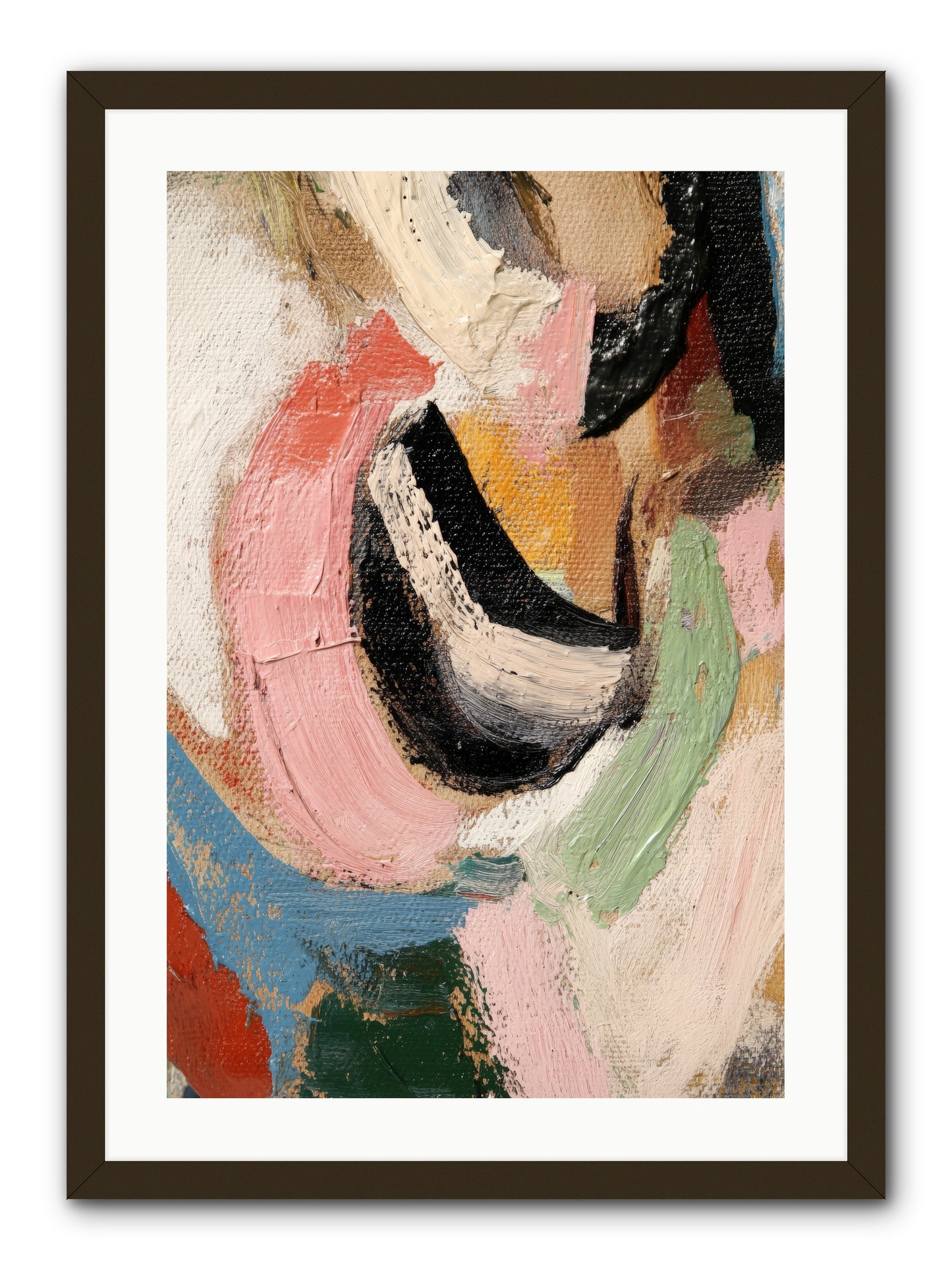 Ribbon Soirée -- Framed Print - Black 20x30