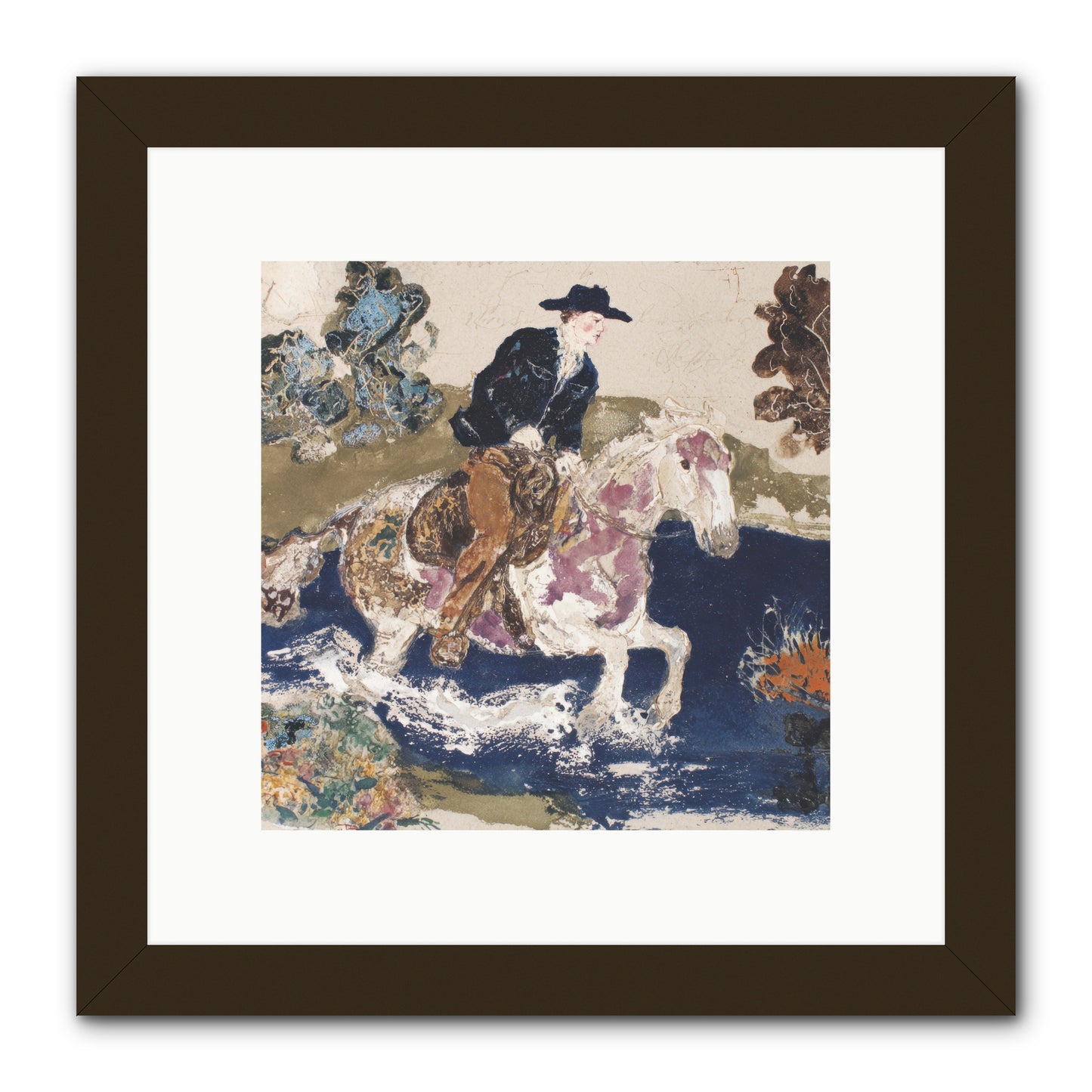 Ribbon Through the Wild -- Framed Print - Black 10x10