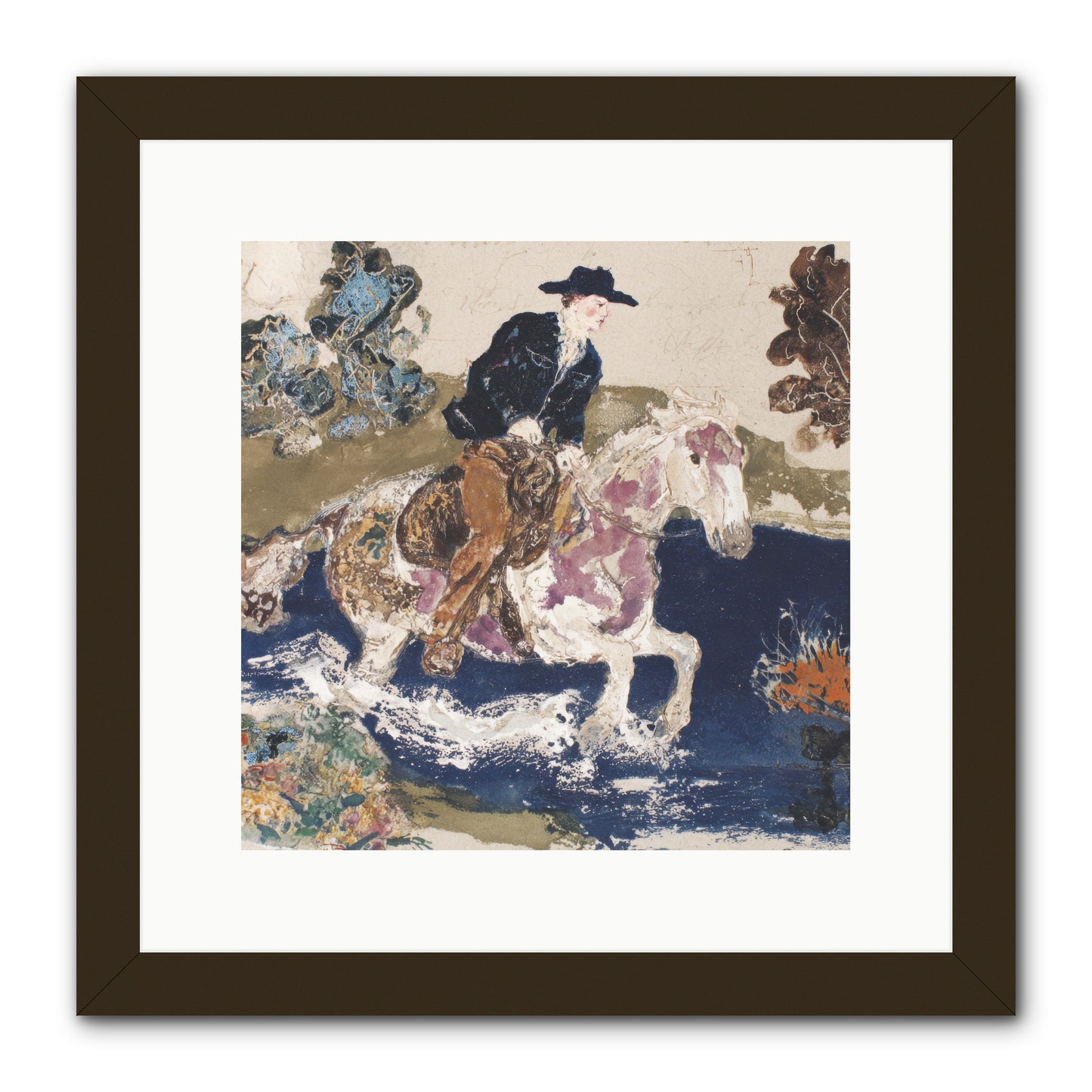 Ribbon Through the Wild -- Framed Print - Black 12x12