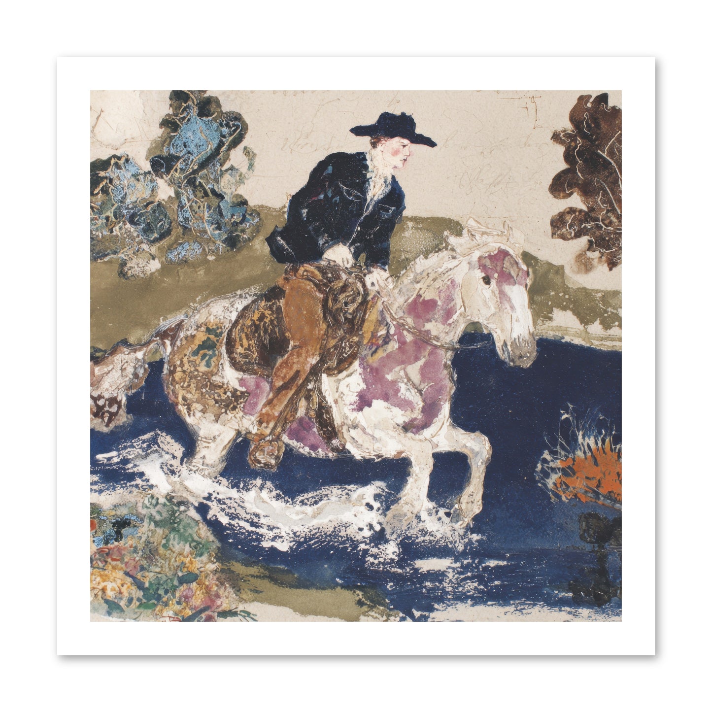 Ribbon Through the Wild -- Loose Canvas Print 16x16