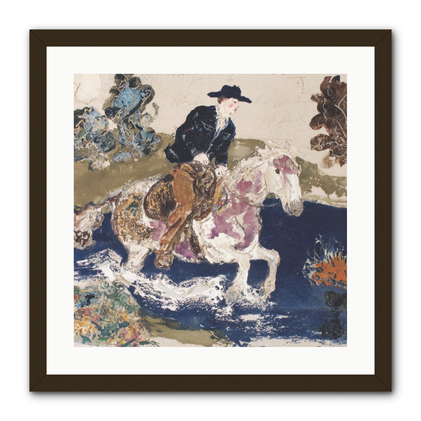 Ribbon Through the Wild -- Framed Print - Black 20x20