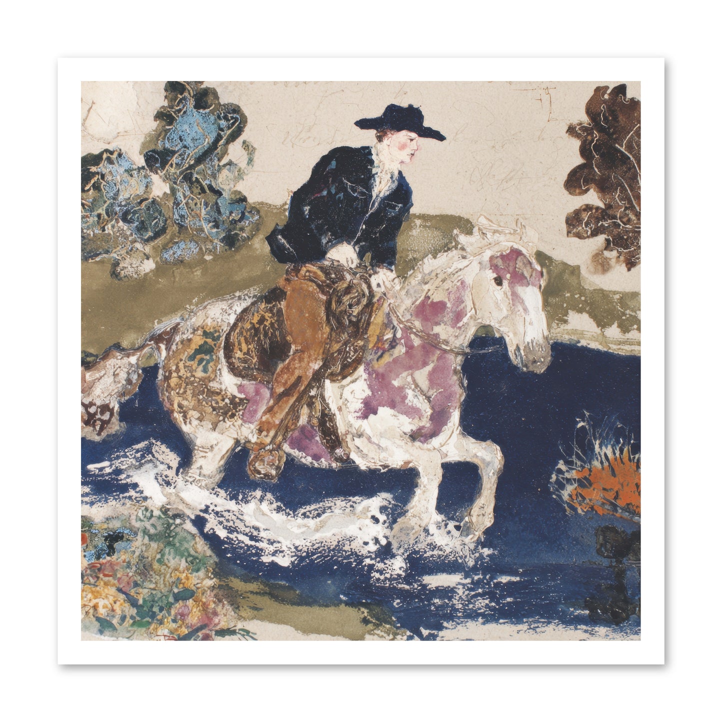 Ribbon Through the Wild -- Loose Canvas Print 24x24