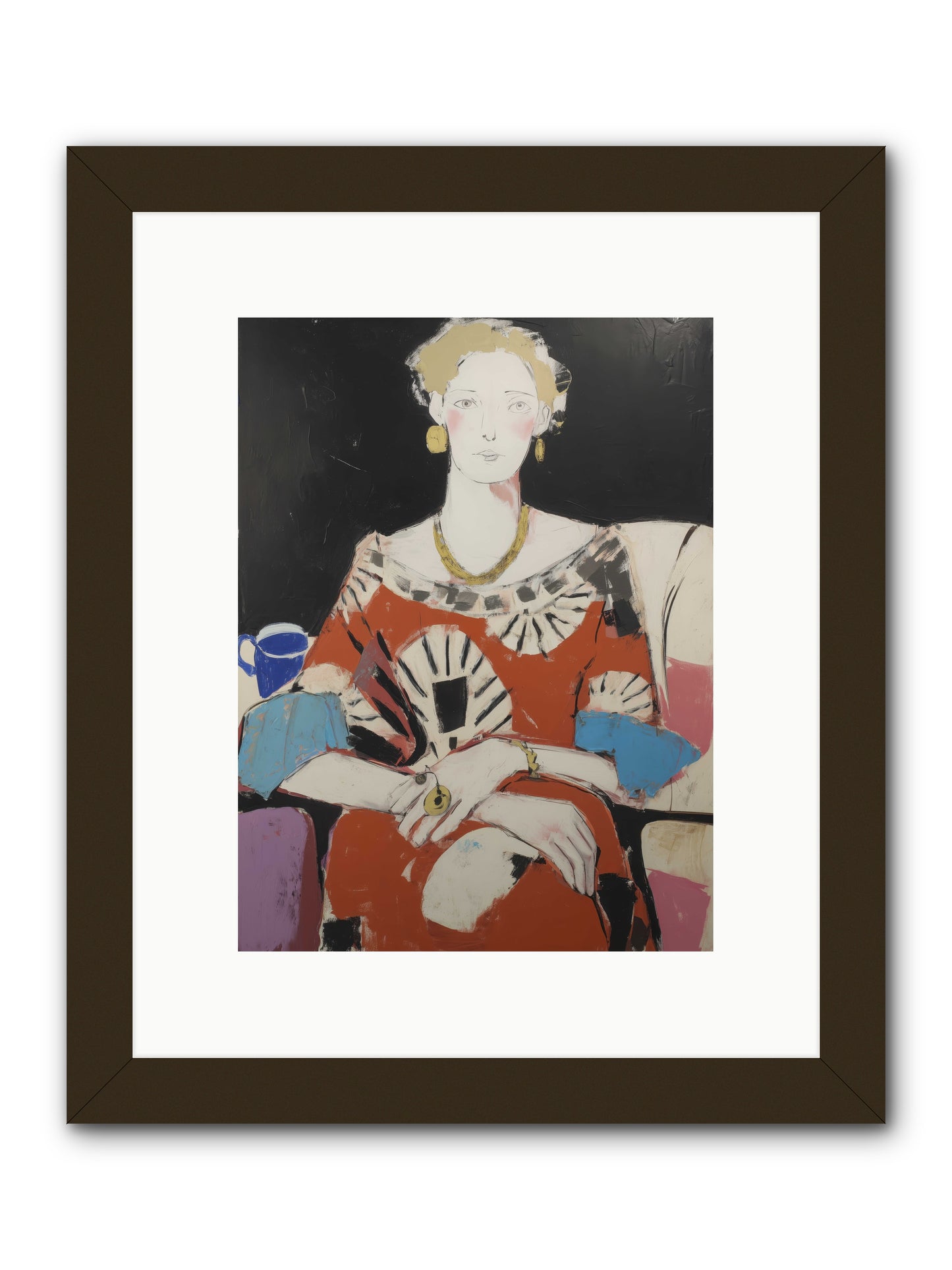Riddle In Silk -- Framed Print - Black 9x12