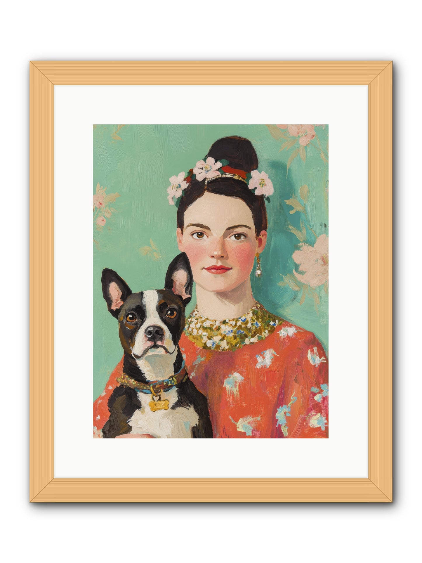 Riddle Me This Love -- Framed Print - Natural 12x16