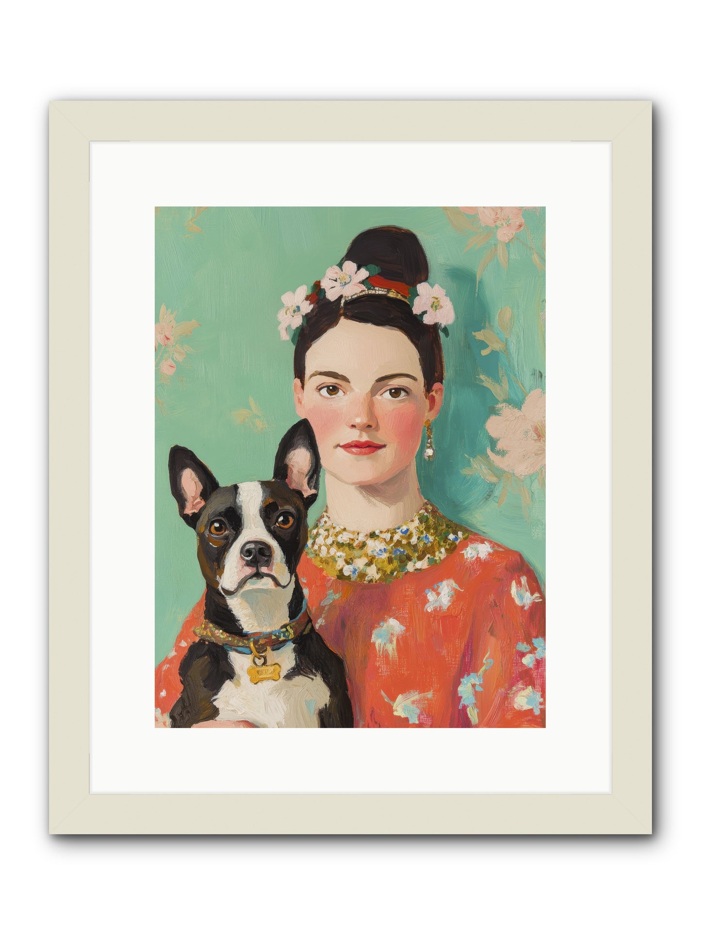 Riddle Me This Love -- Framed Print - White 12x16
