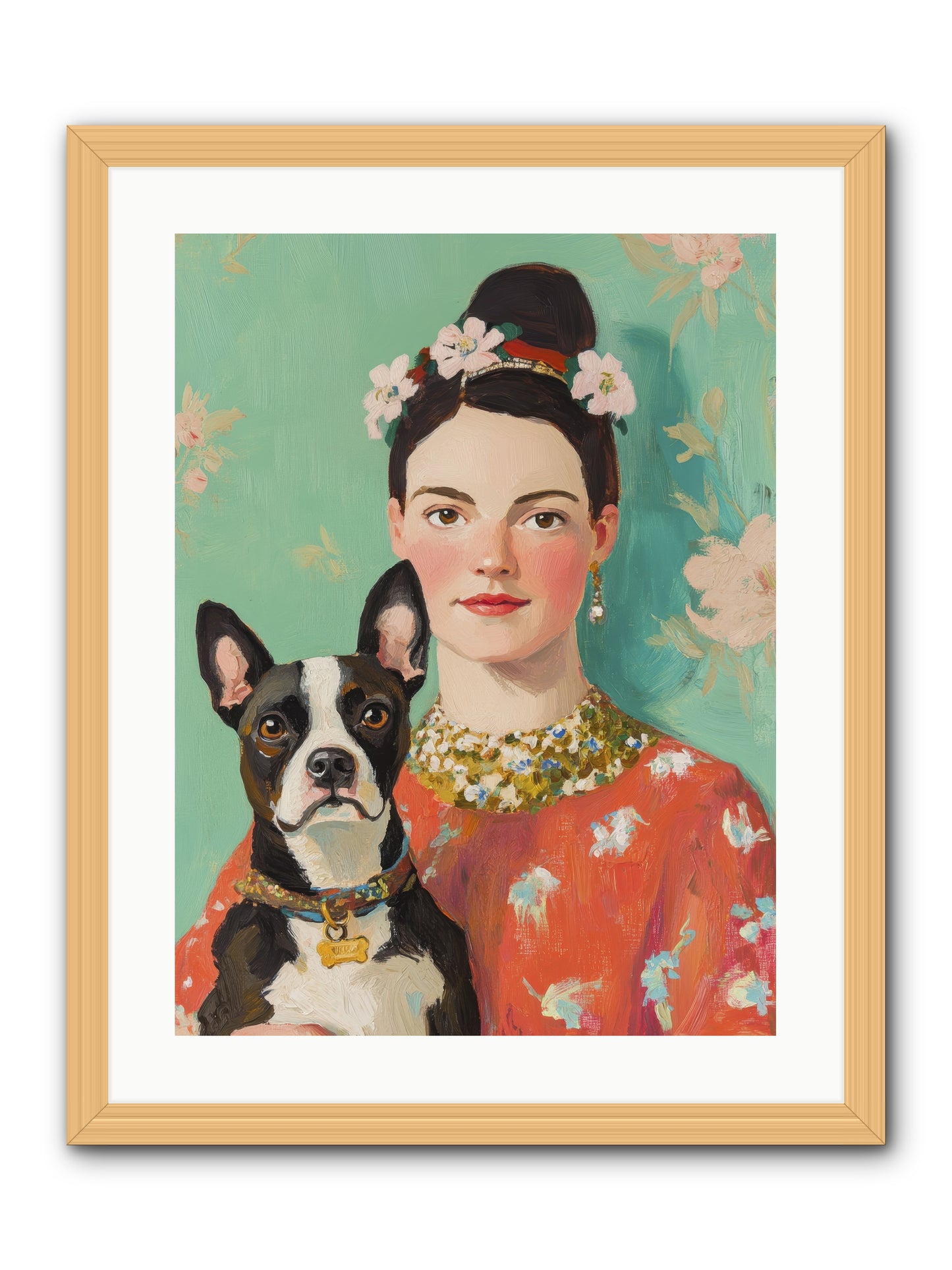 Riddle Me This Love -- Framed Print - Natural 18x24