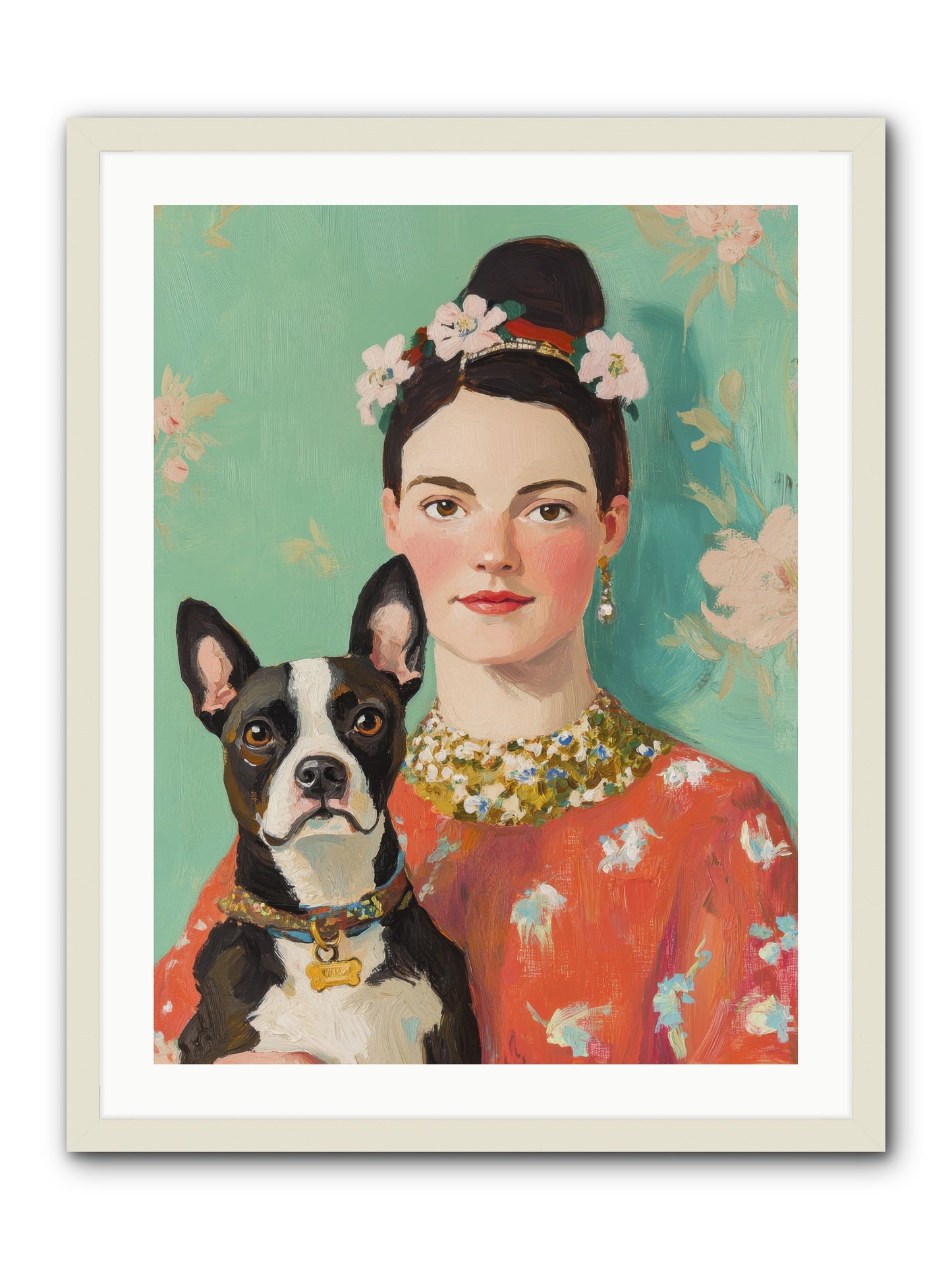 Riddle Me This Love -- Framed Print - White 24x32