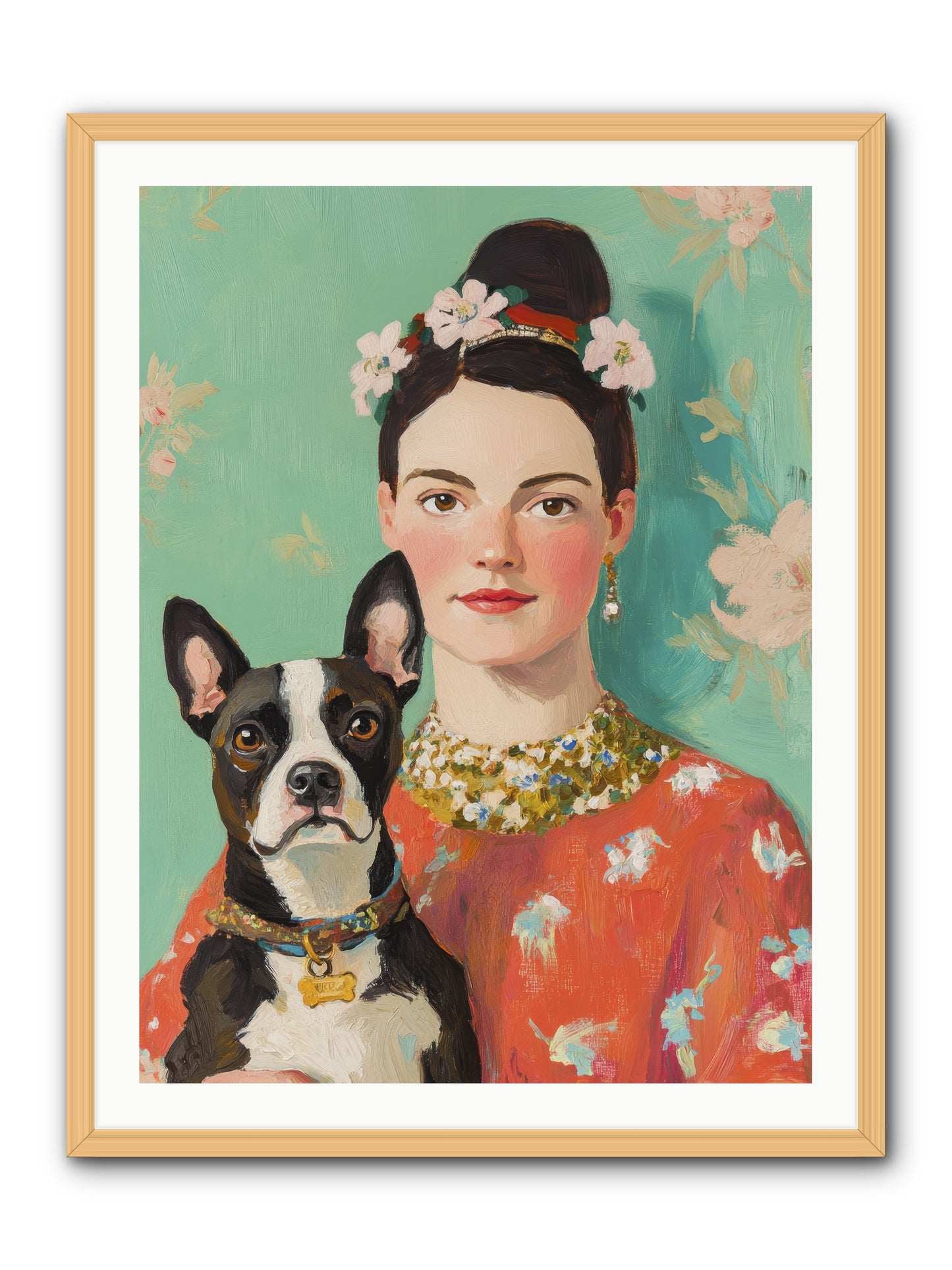 Riddle Me This Love -- Framed Print - Natural 30x40