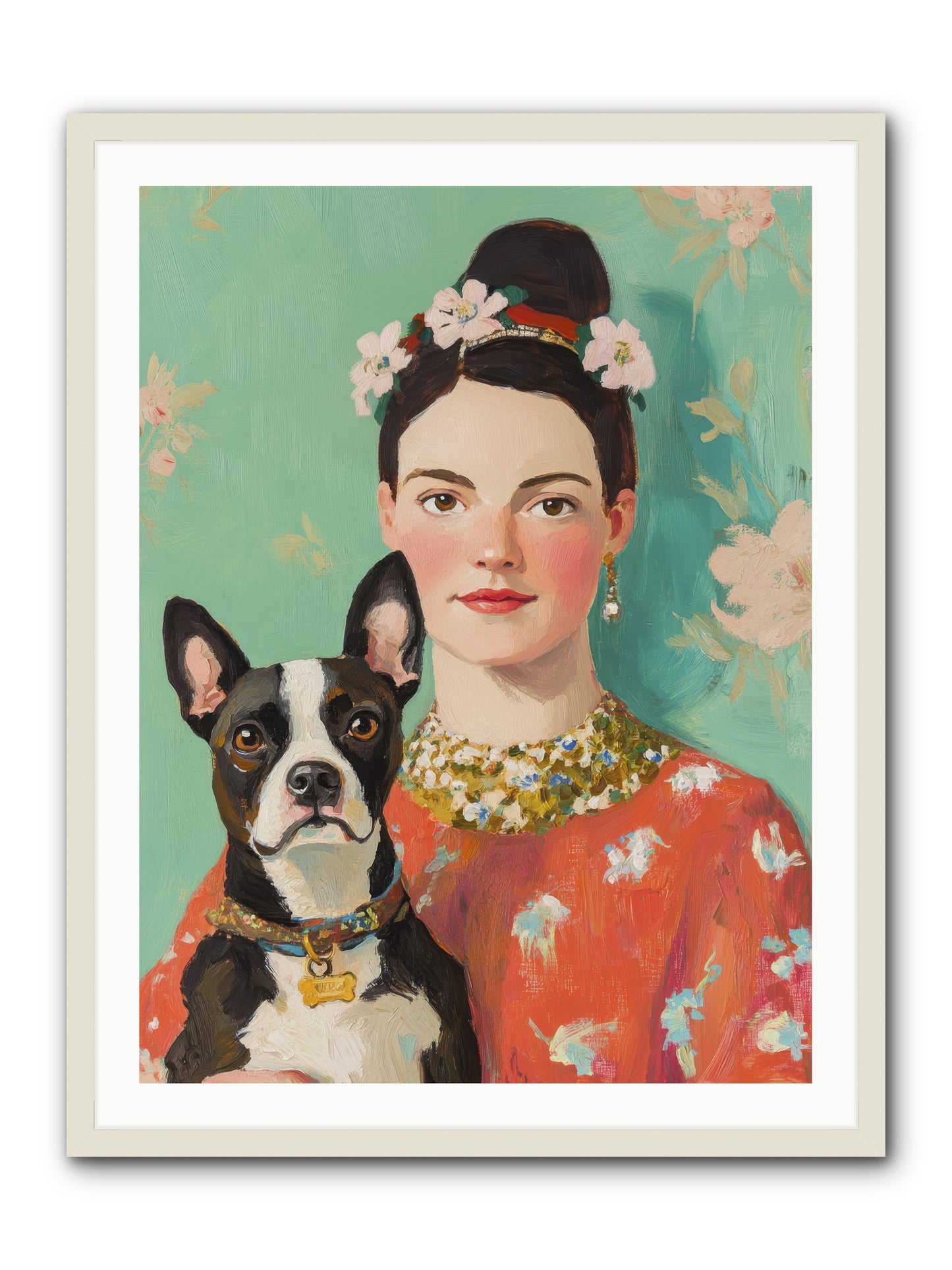 Riddle Me This Love -- Framed Print - White 30x40