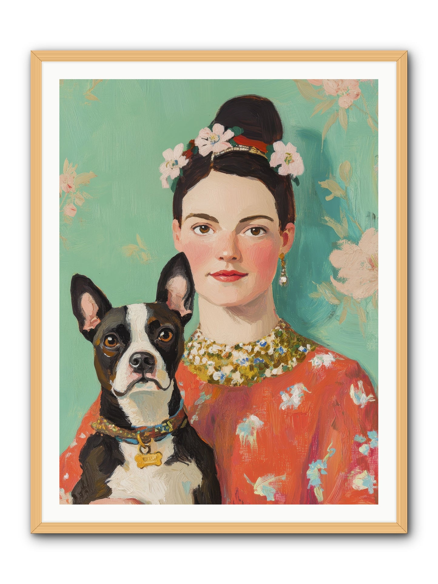 Riddle Me This Love -- Framed Print - Natural 36x48