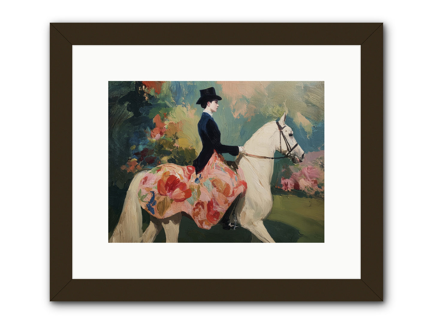 Riding Into the Weekend -- Framed Print - Black 12x9