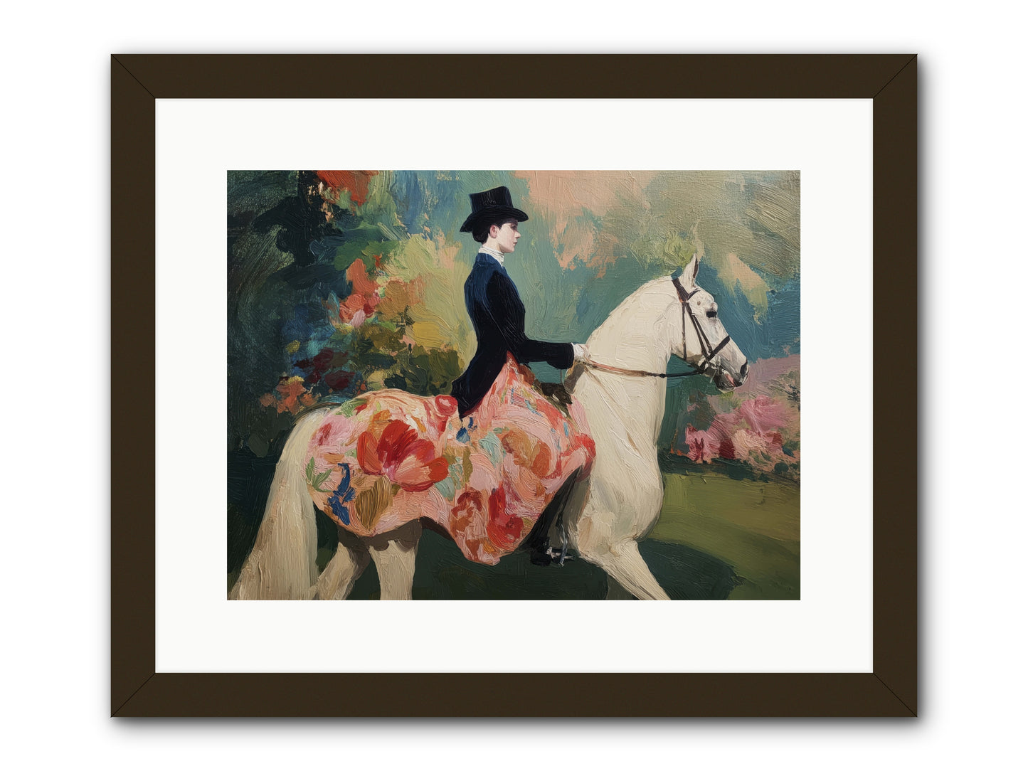 Riding Into the Weekend -- Framed Print - Black 16x12