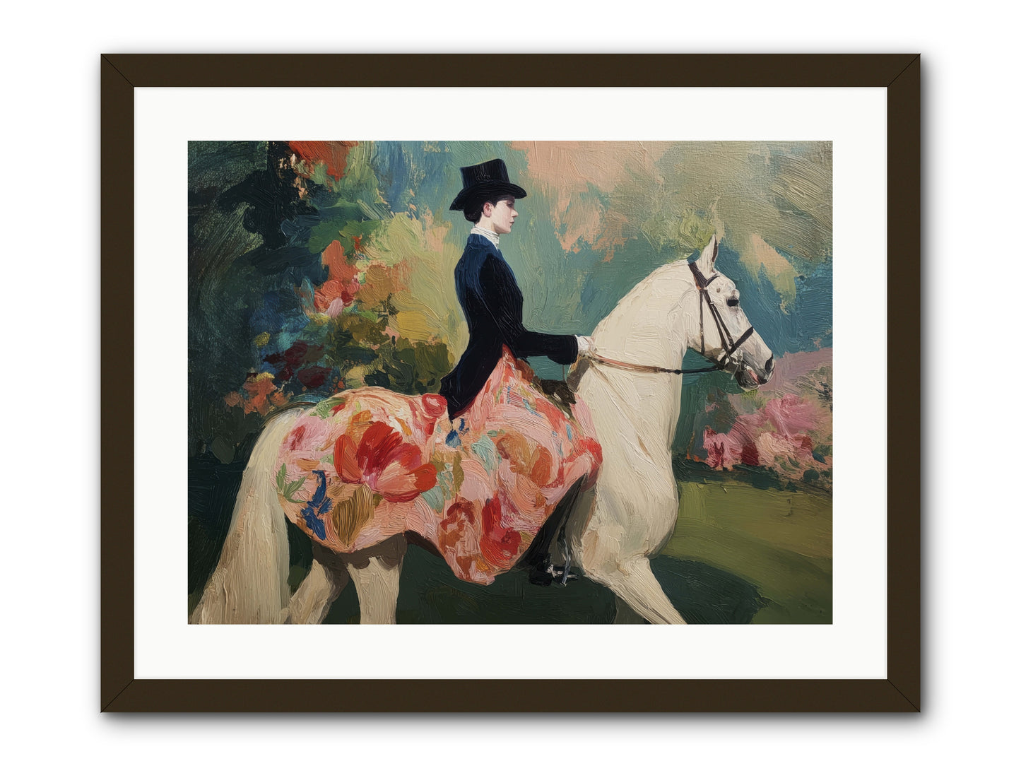 Riding Into the Weekend -- Framed Print - Black 24x18