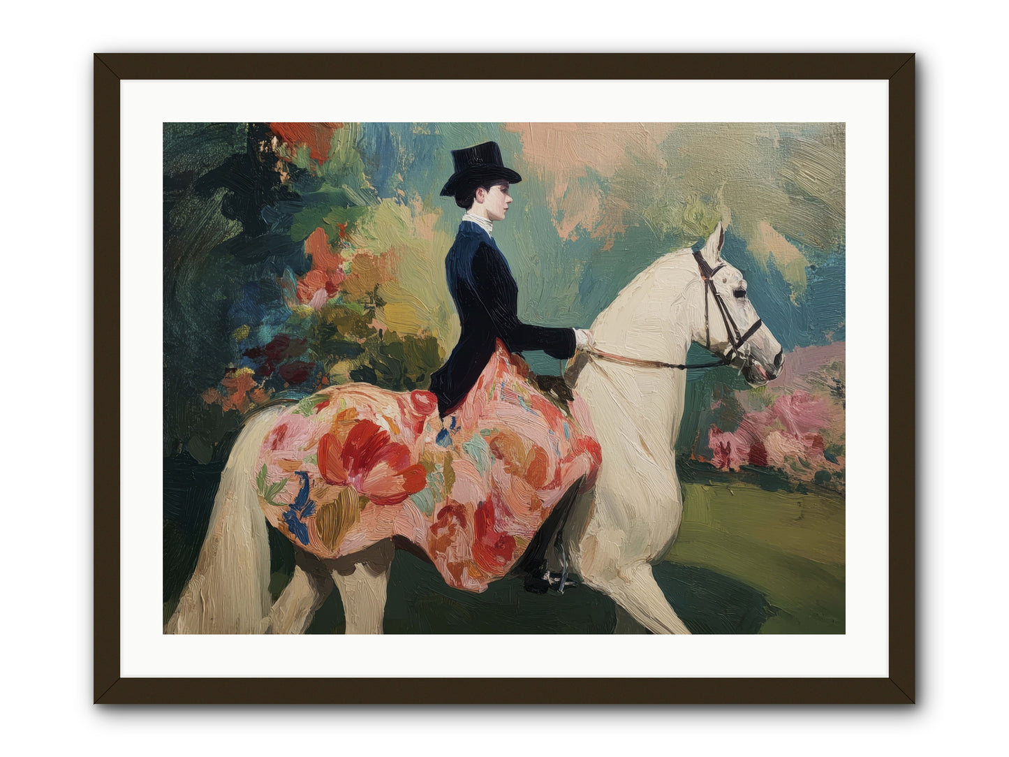 Riding Into the Weekend -- Framed Print - Black 32x24