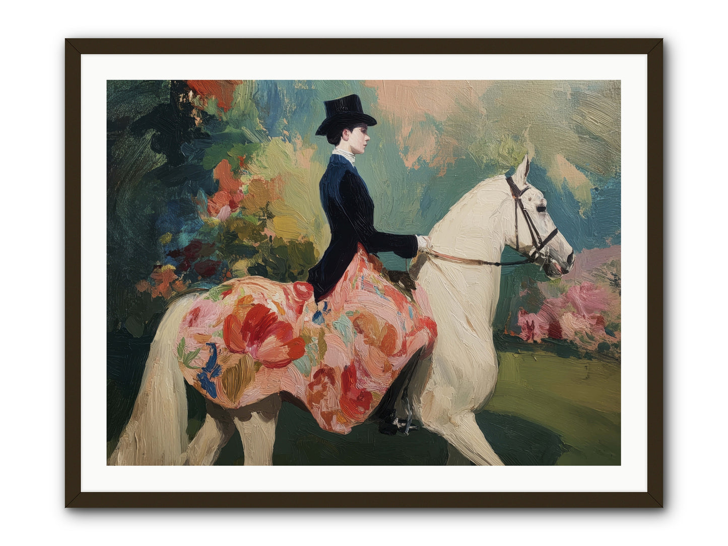 Riding Into the Weekend -- Framed Print - Black 40x30