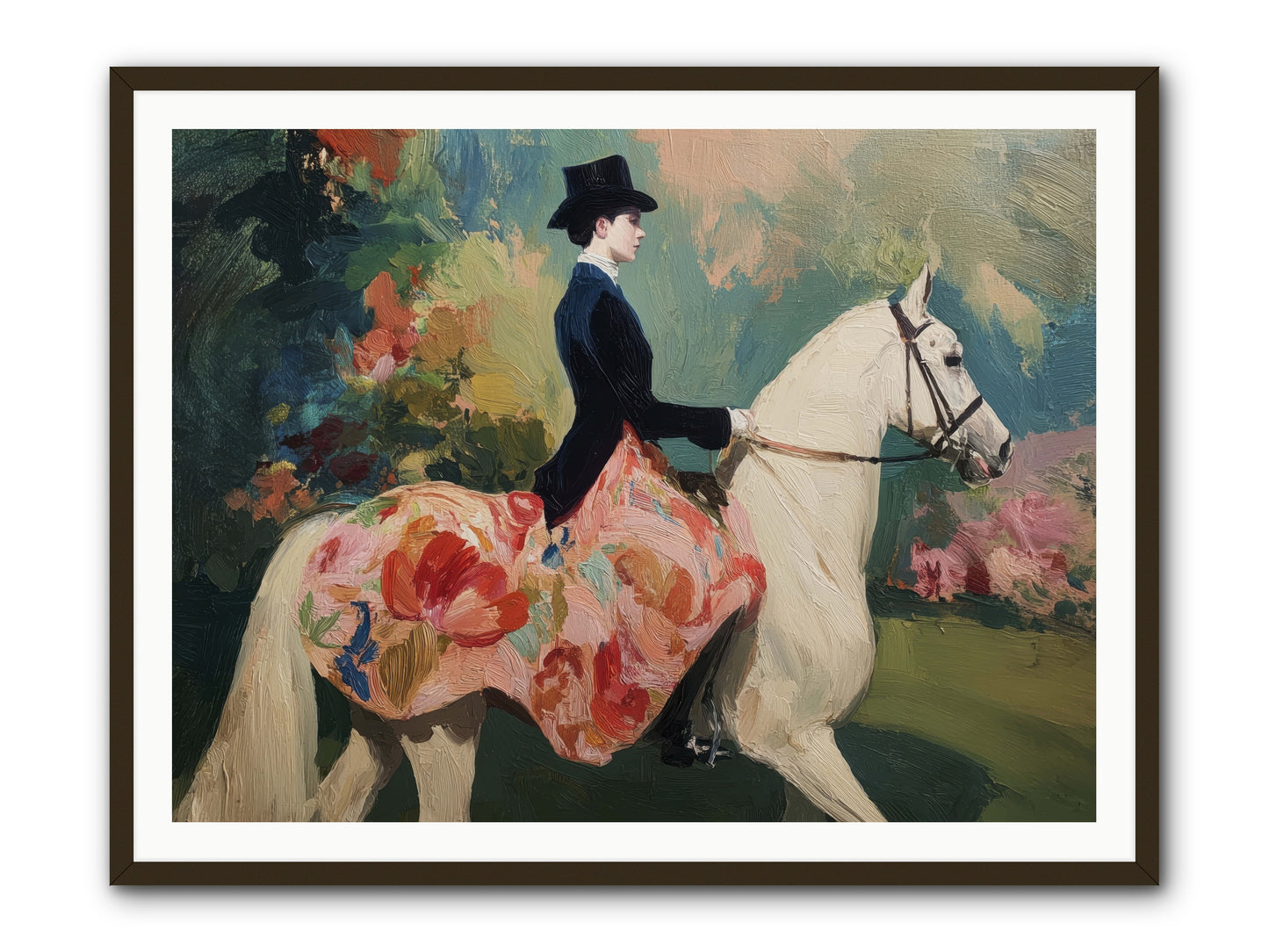Riding Into the Weekend -- Framed Print - Black 48x36