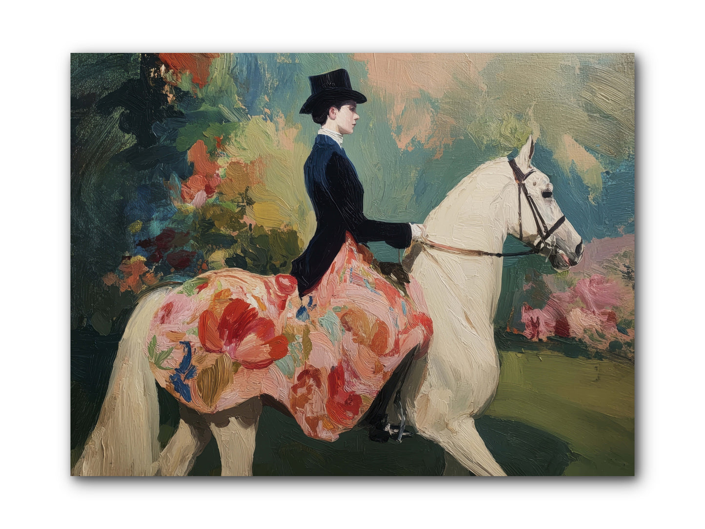 Riding Into the Weekend -- Wrapped Canvas 12x9