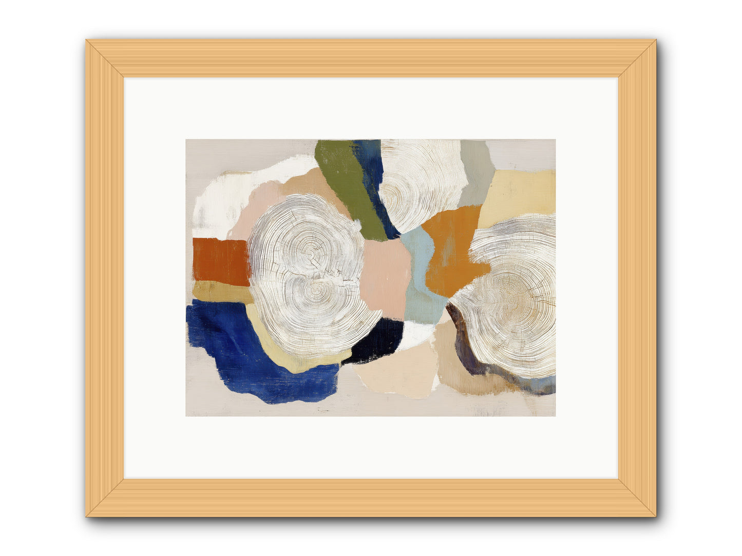 Ripple -- Framed Print - Natural 12x9
