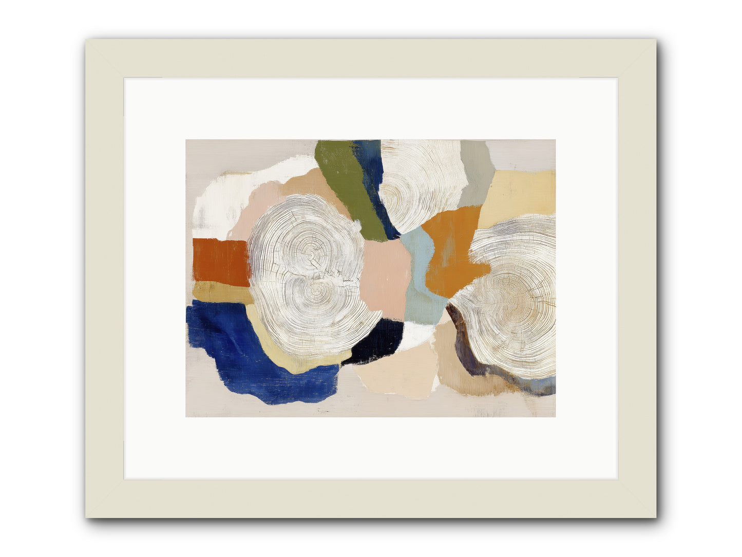 Ripple -- Framed Print - White 12x9