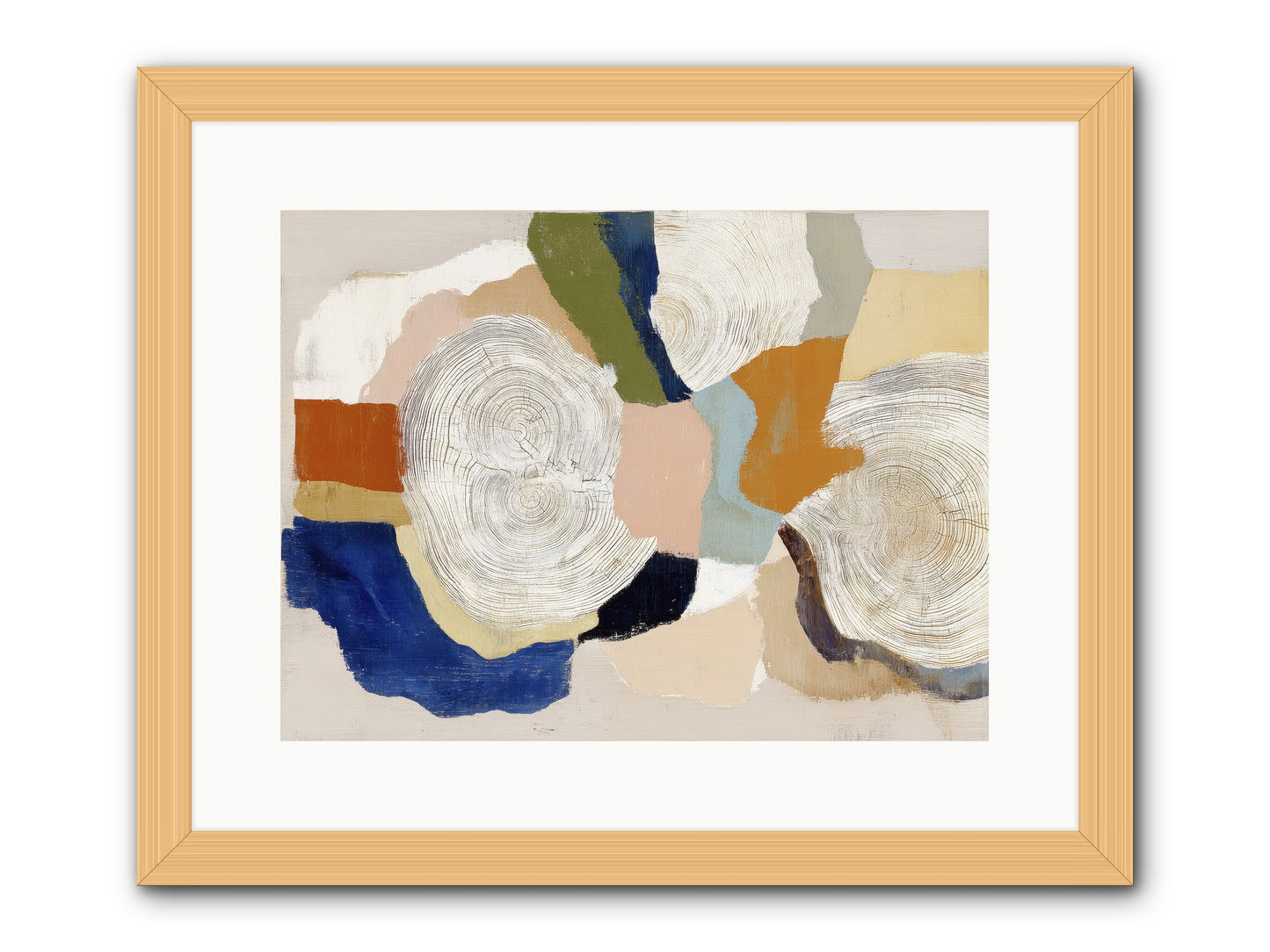 Ripple -- Framed Print - Natural 16x12