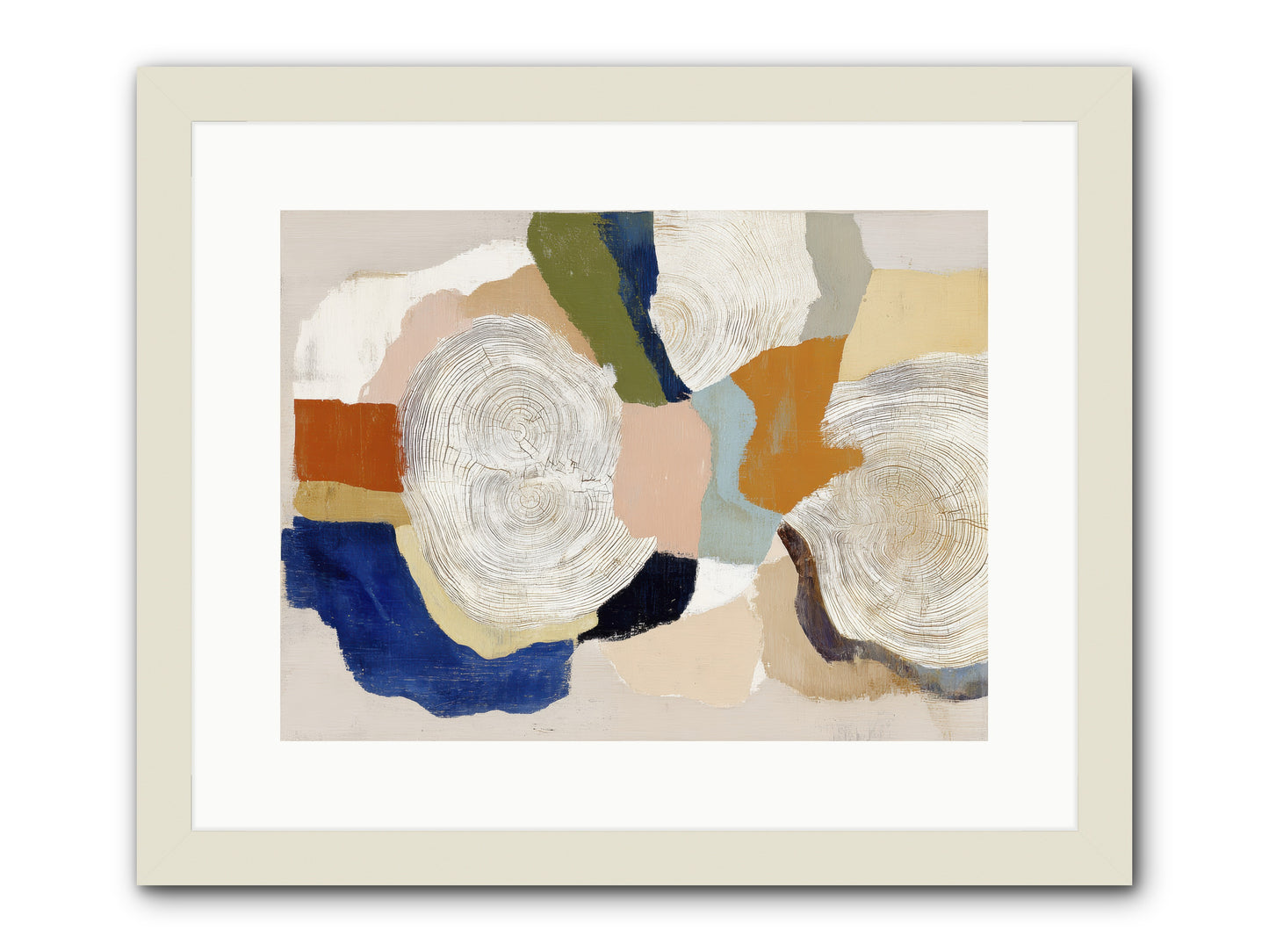 Ripple -- Framed Print - White 16x12