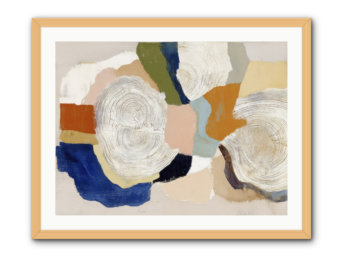 Ripple -- Framed Print - Natural 32x24