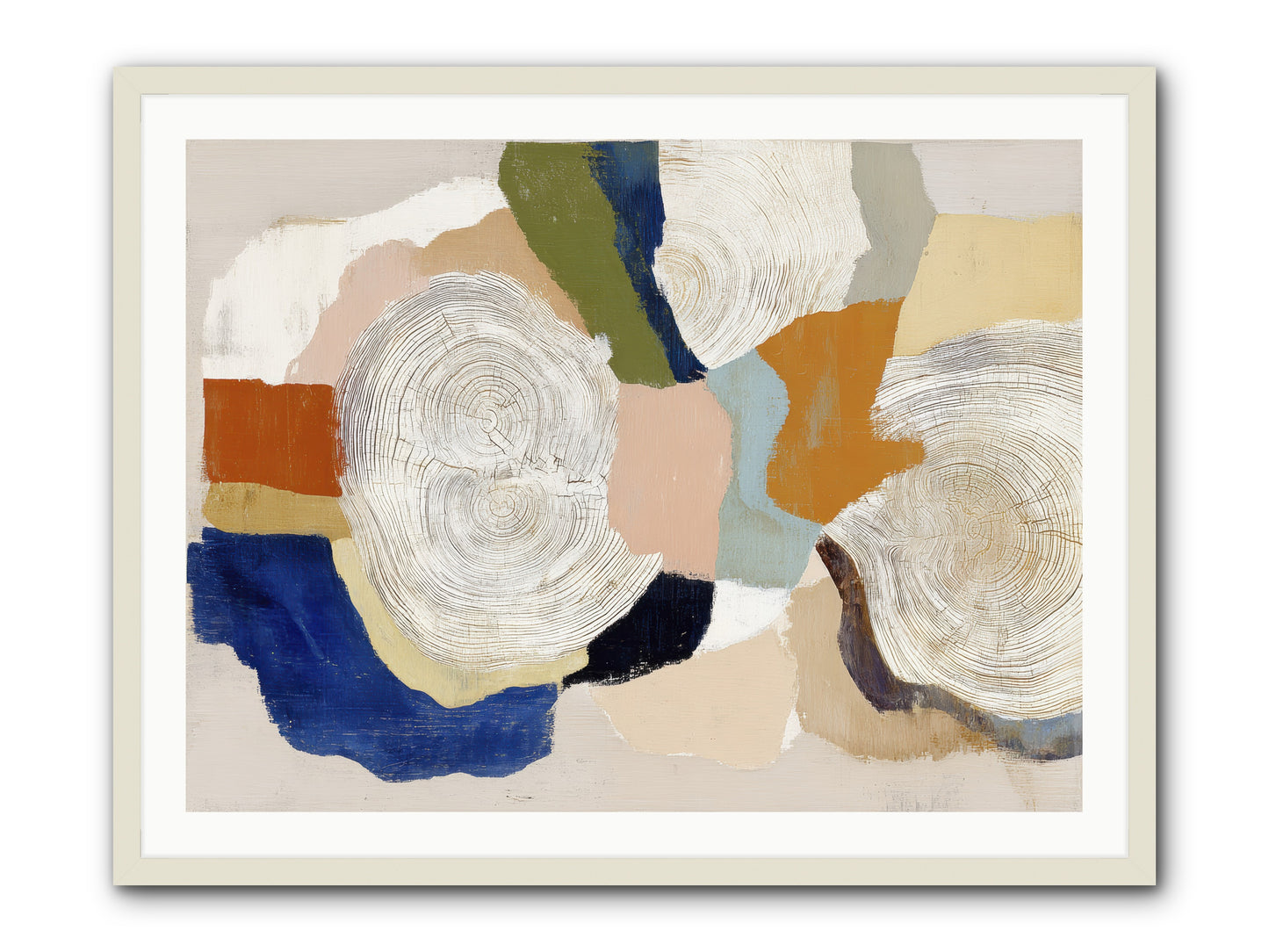 Ripple -- Framed Print - White 40x30