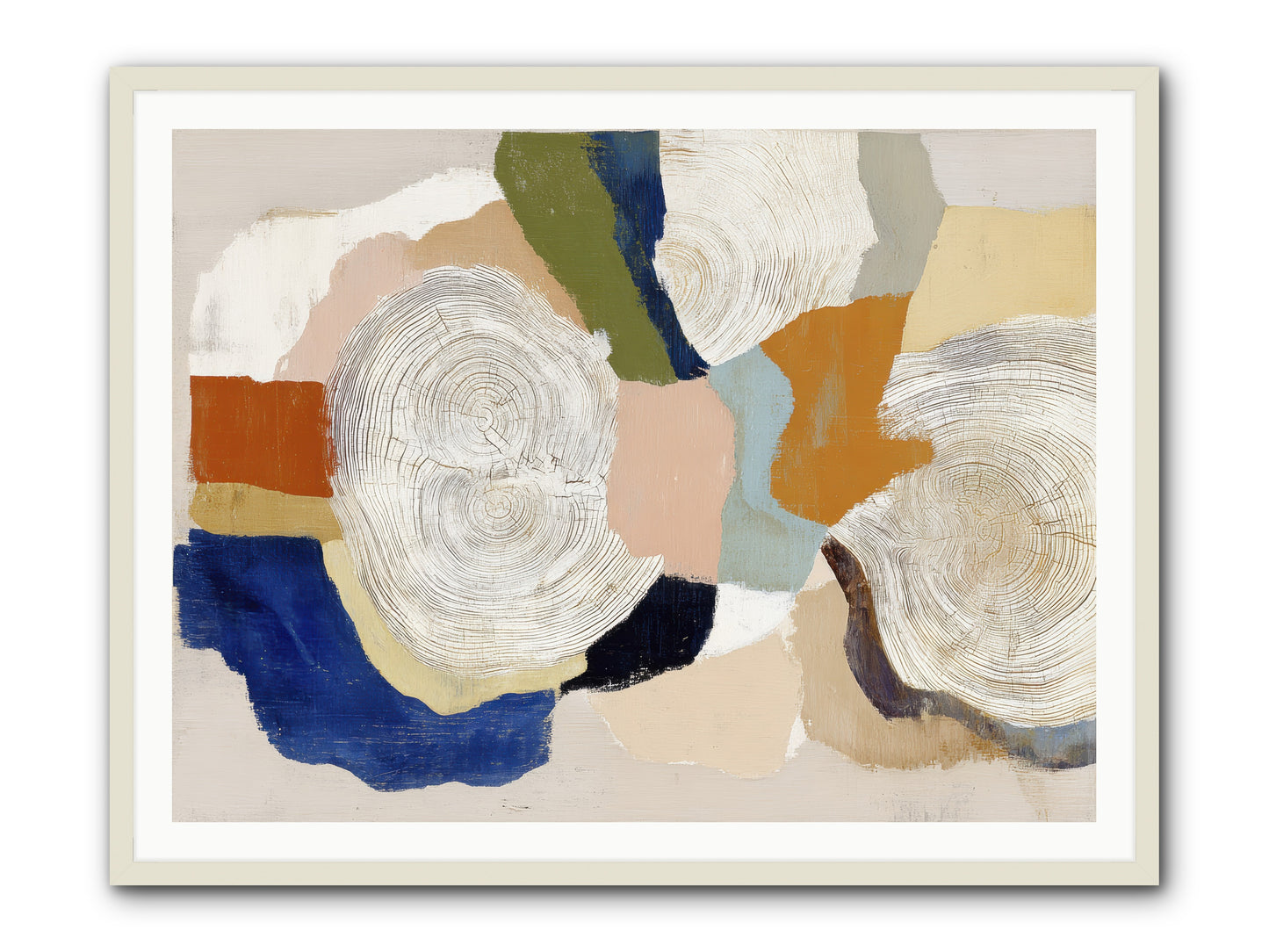 Ripple -- Framed Print - White 48x36