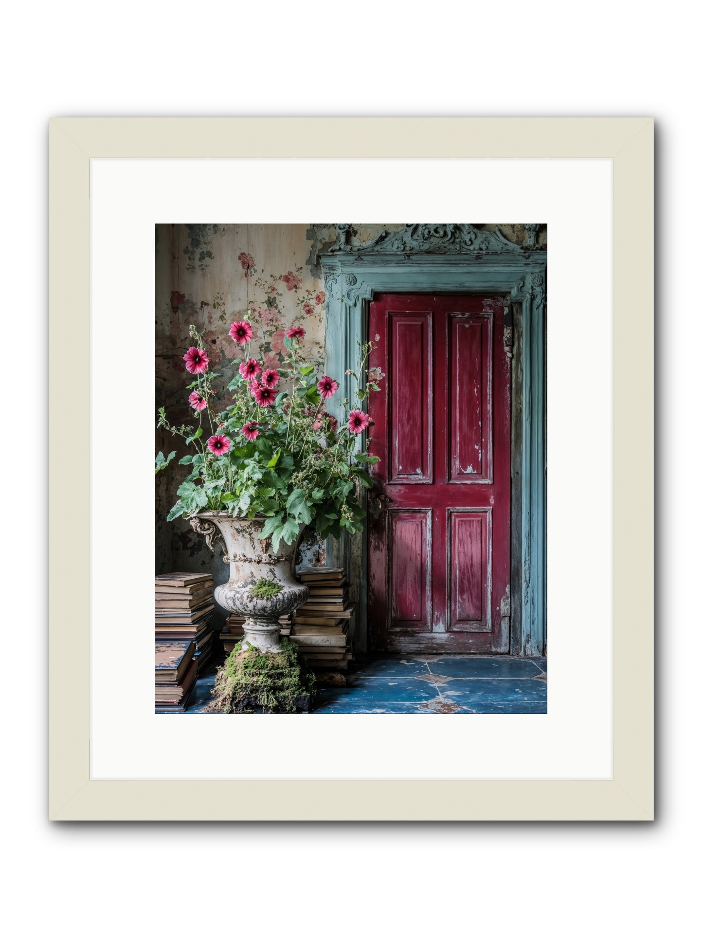 Rise Of Wild Grace -- Framed Print - White 12x15