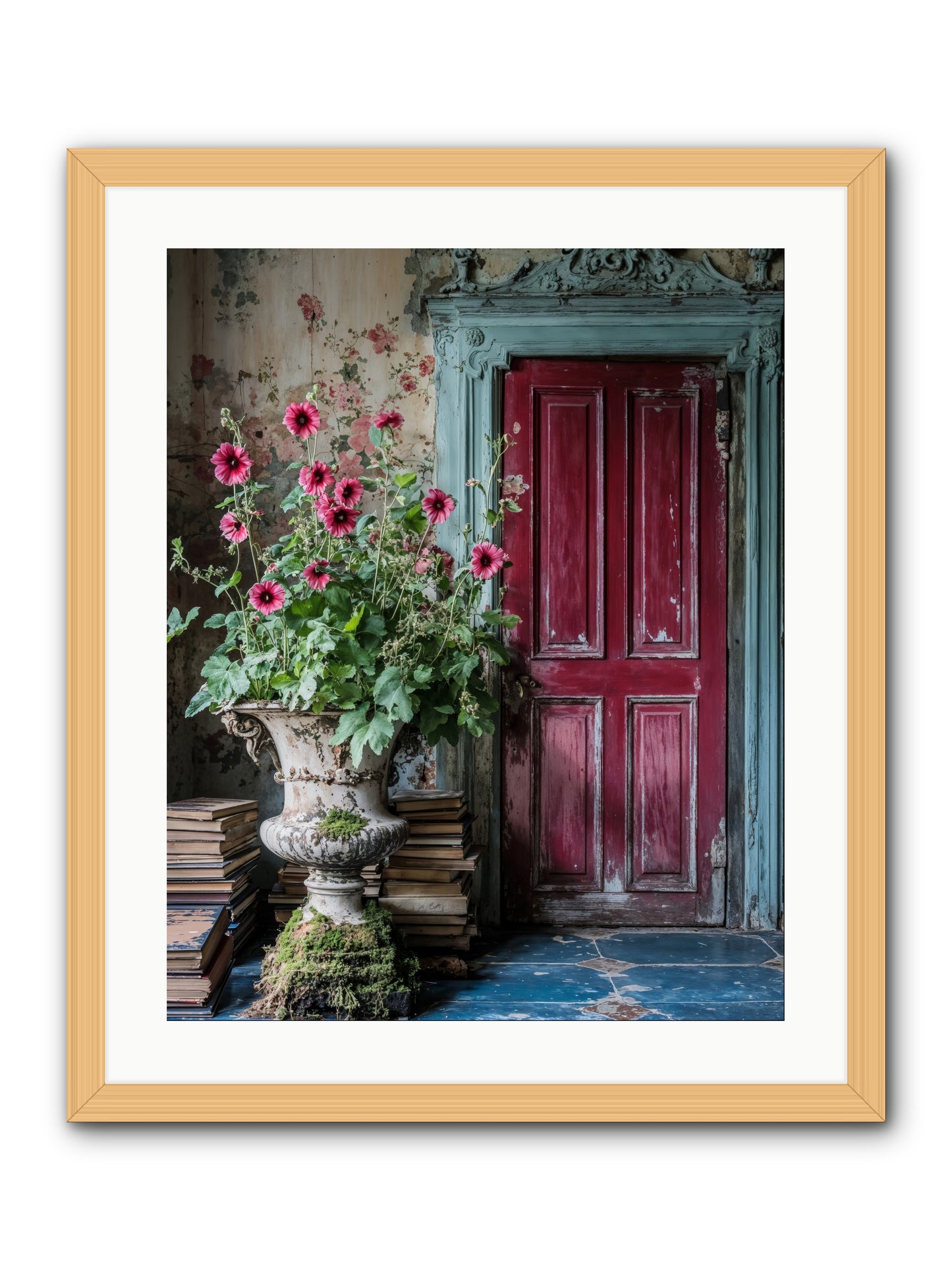 Rise Of Wild Grace -- Framed Print - Natural 20x25