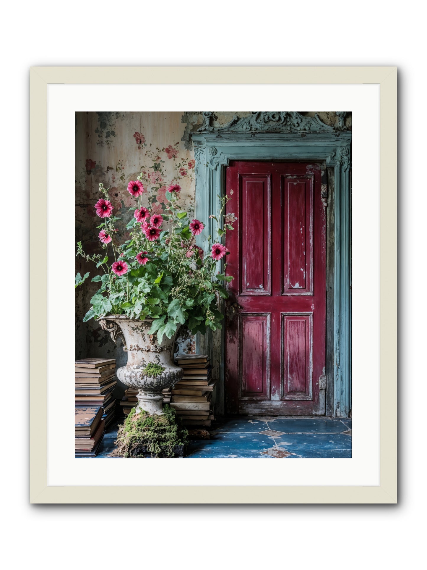 Rise Of Wild Grace -- Framed Print - White 20x25