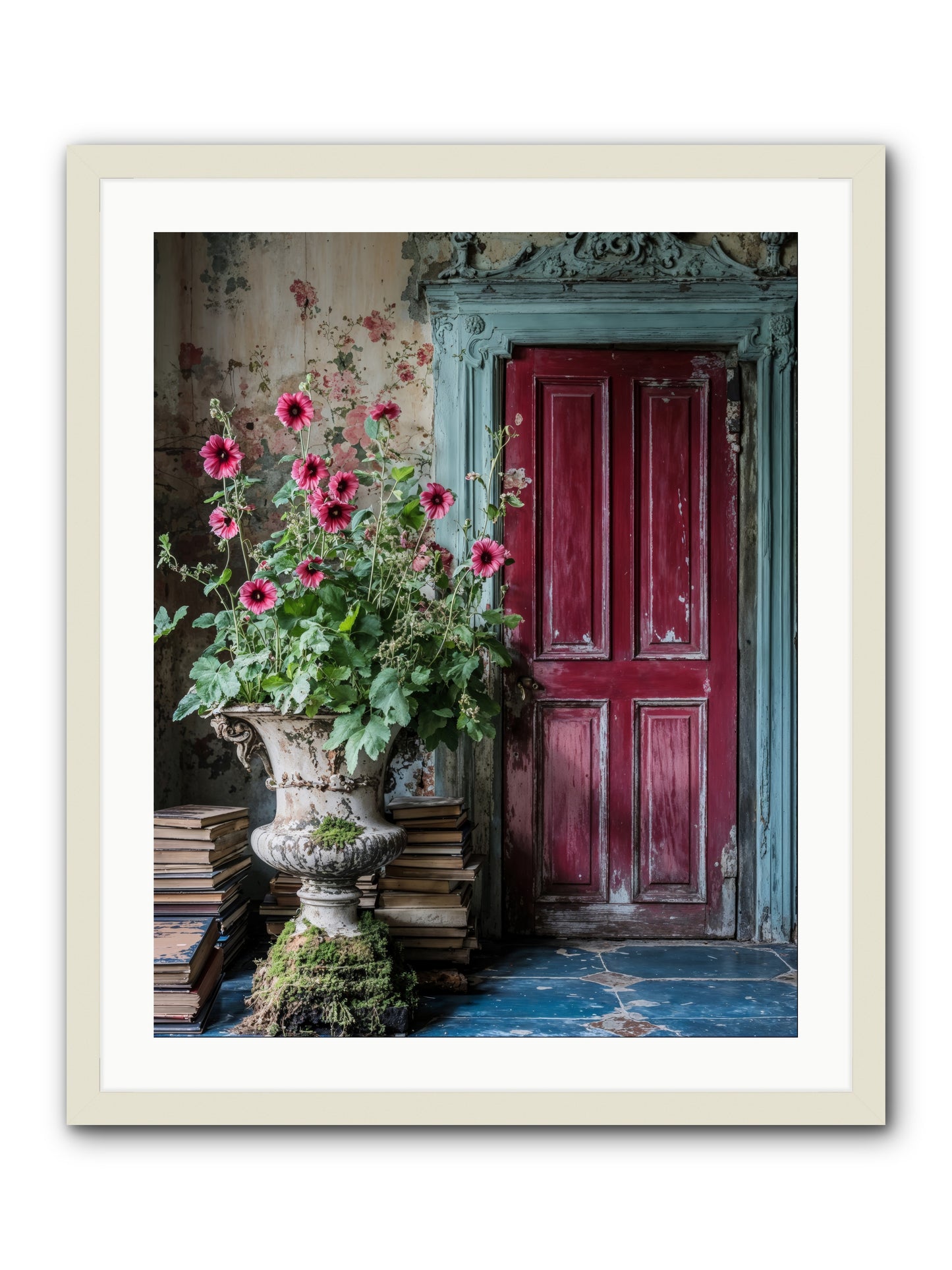 Rise Of Wild Grace -- Framed Print - White 24x30