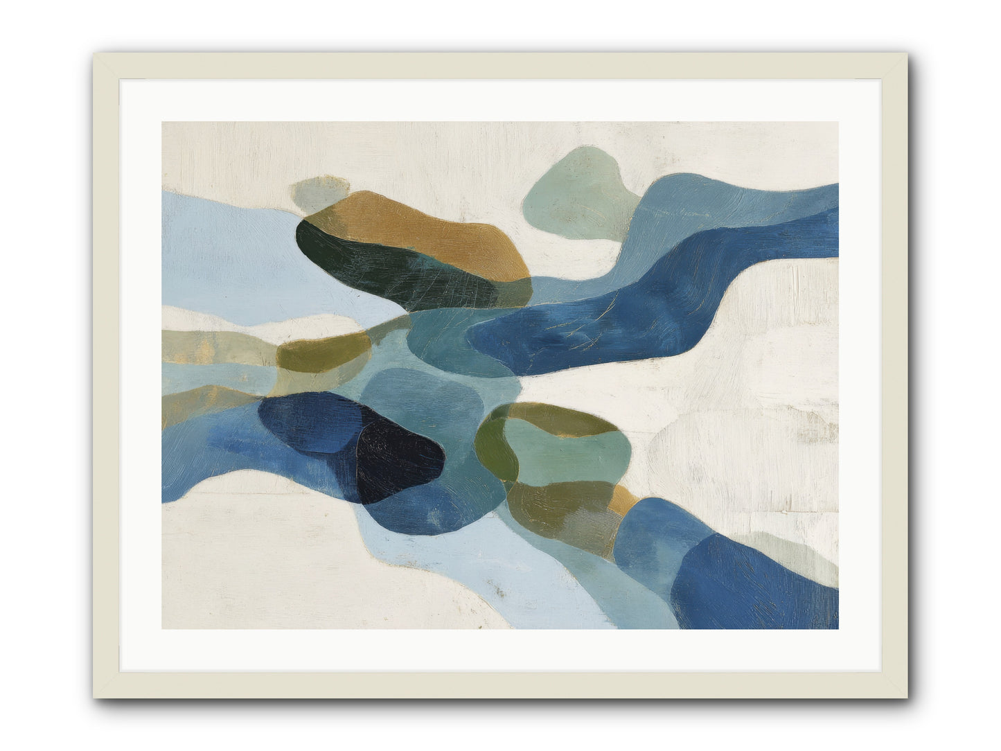 Ritual Sparrow -- Framed Print - White 32x24